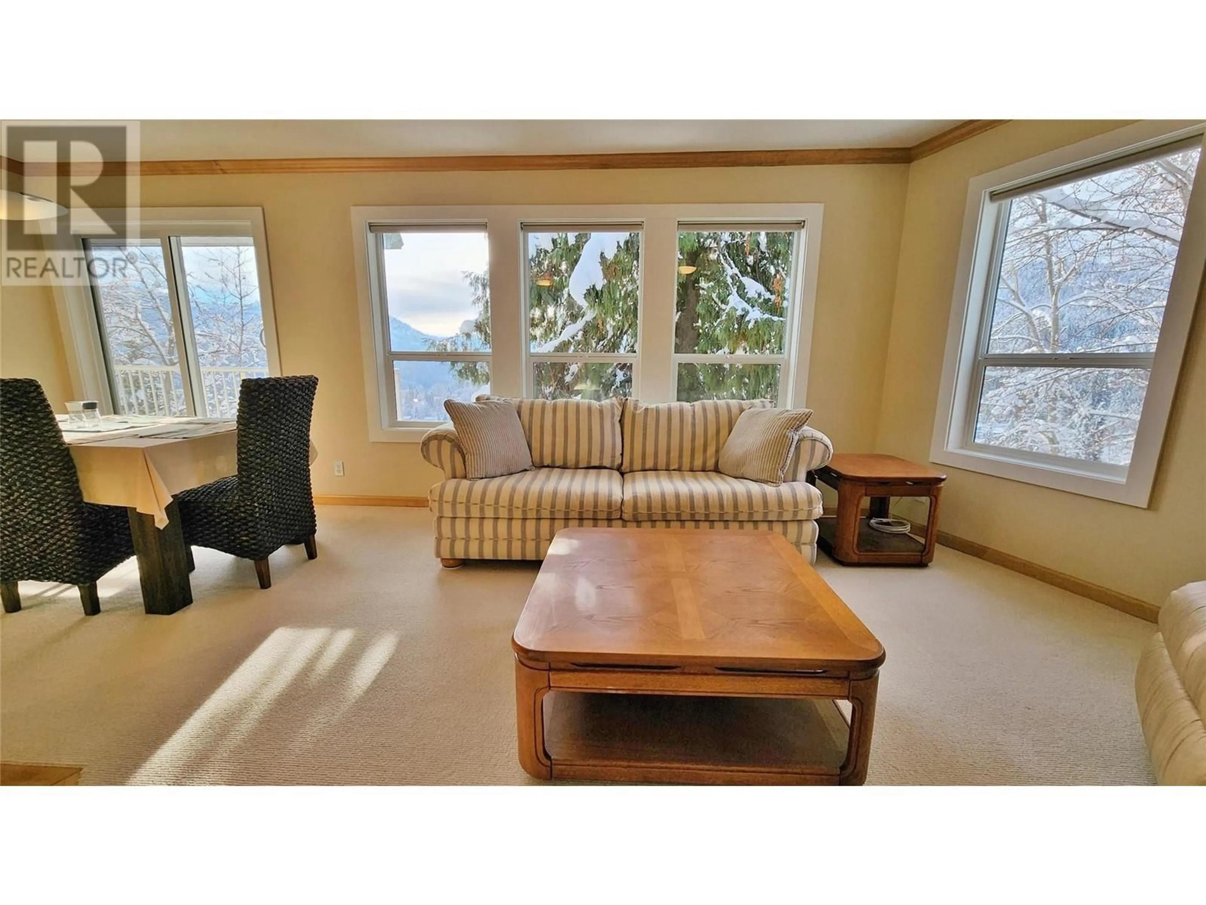 Living room, wood floors for 1611 Nickleplate Road Unit# 407 Lot# SL , Rossland British Columbia V0G1Y0