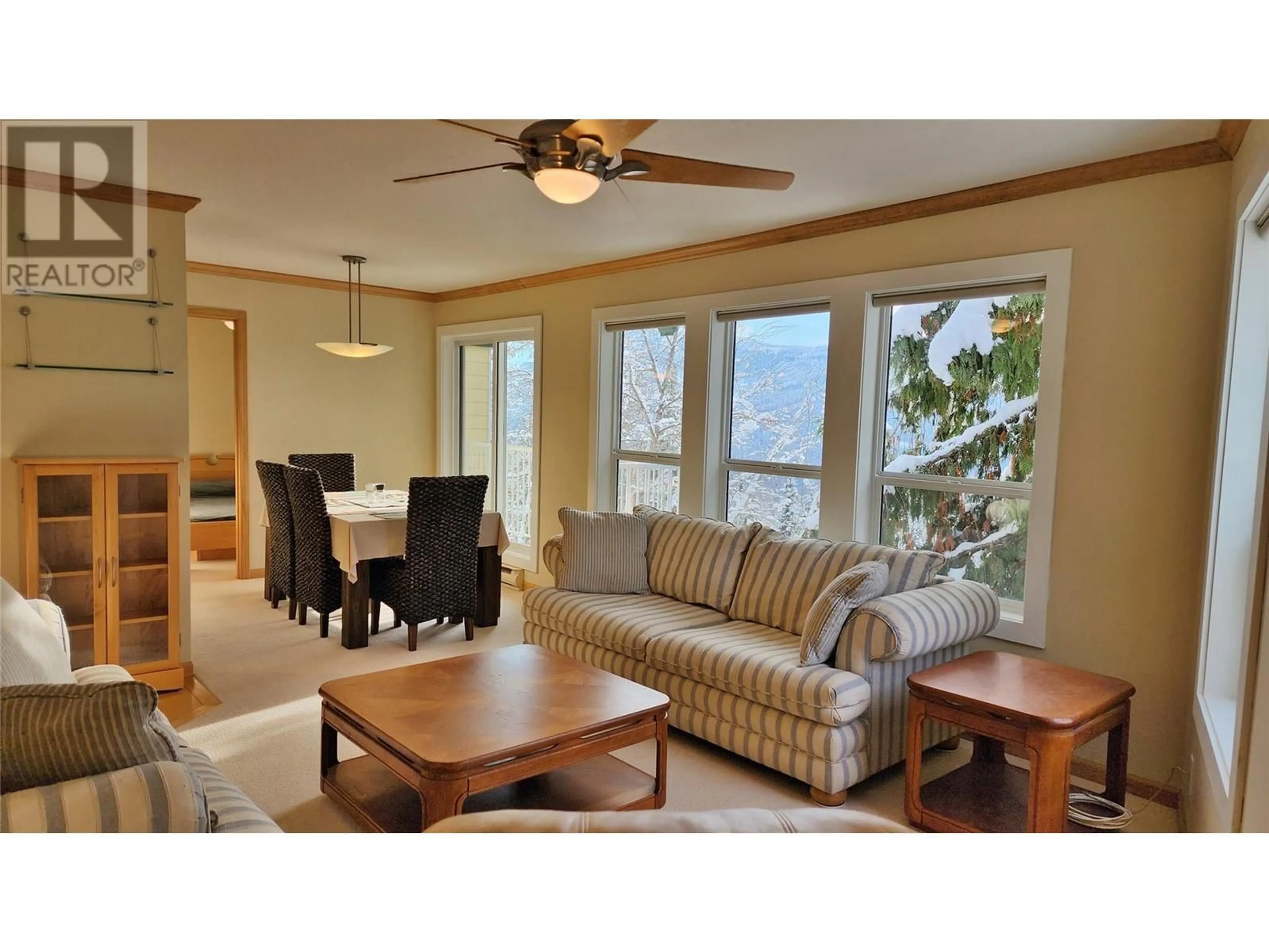 Living room, wood floors for 1611 Nickleplate Road Unit# 407 Lot# SL , Rossland British Columbia V0G1Y0