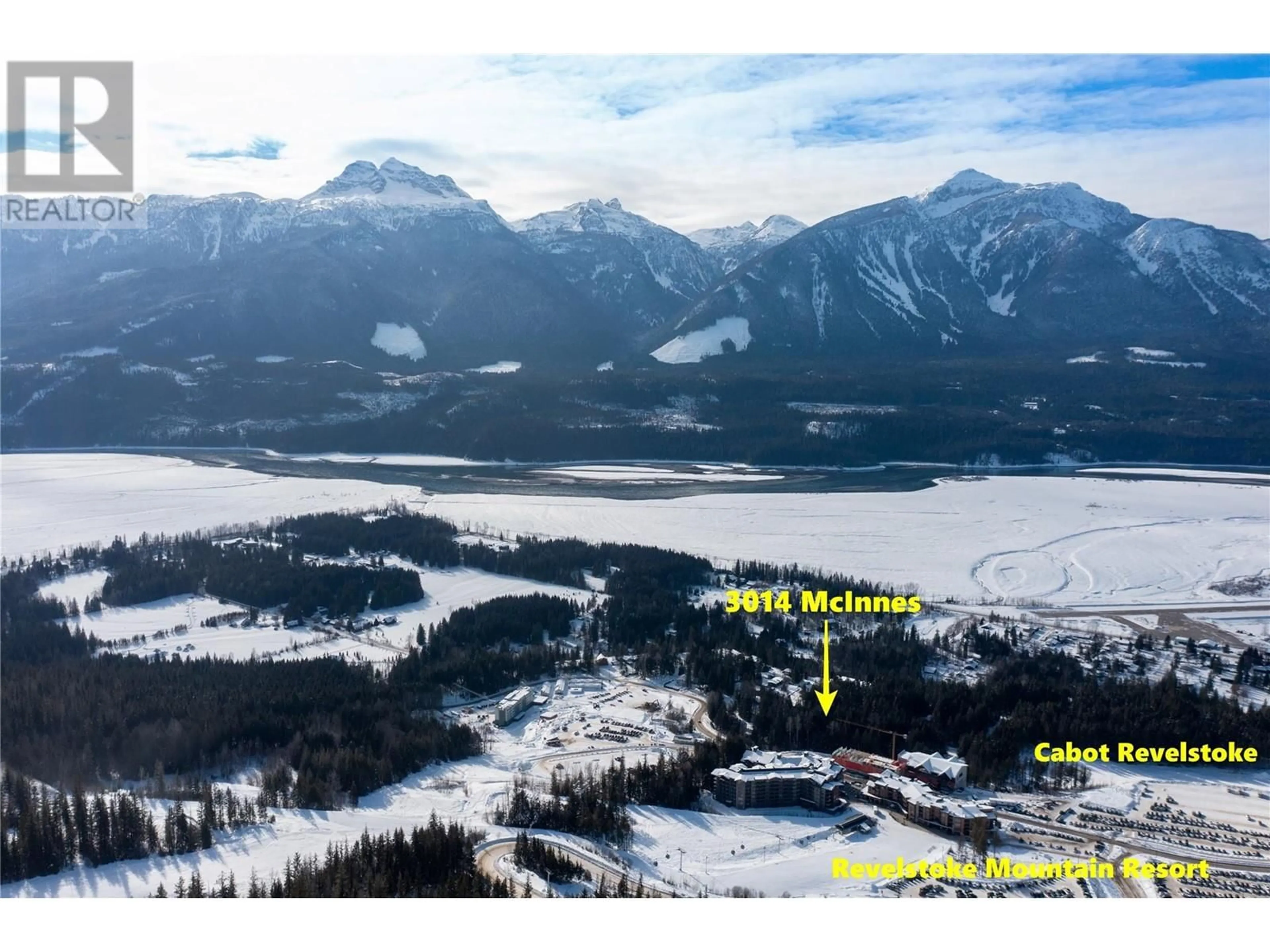 A pic from outside/outdoor area/front of a property/back of a property/a pic from drone, mountain view for 3104 MCINNES ROAD, Revelstoke British Columbia V0E2S0