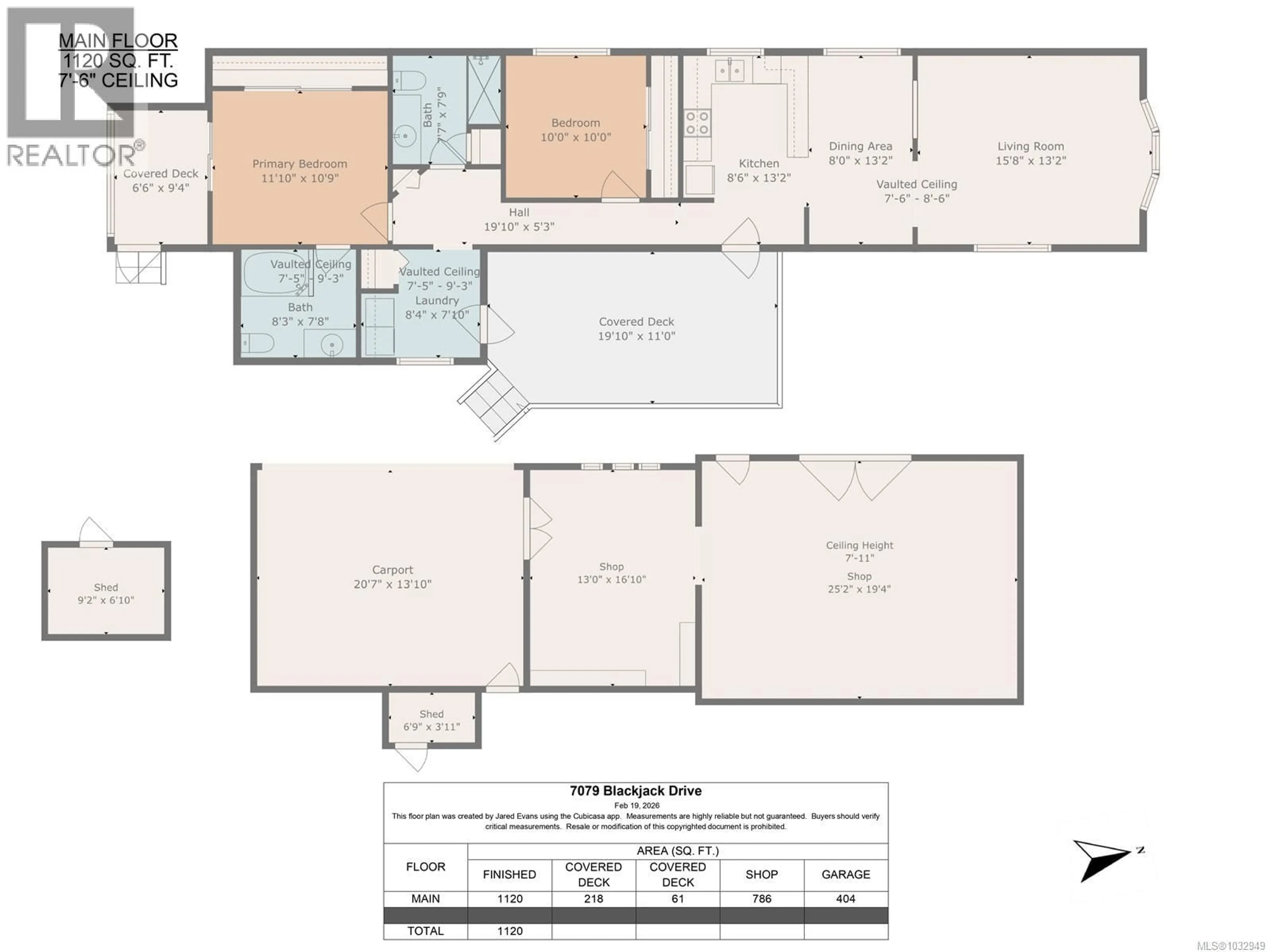 Floor plan for 7079 BLACKJACK DRIVE, Lantzville British Columbia V0R2H0