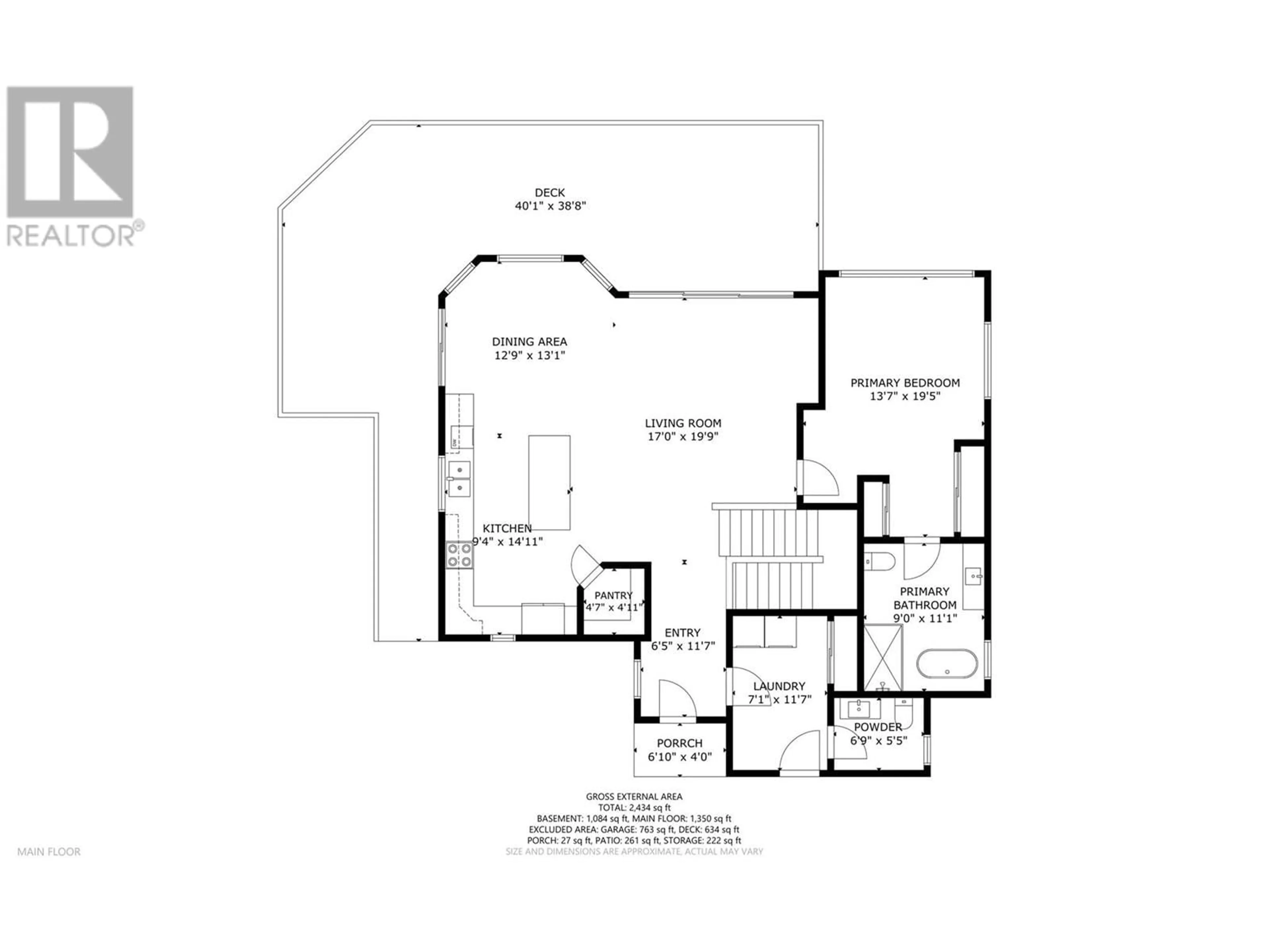 Floor plan for 4230 20 Street NE, Salmon Arm British Columbia V1E2G9