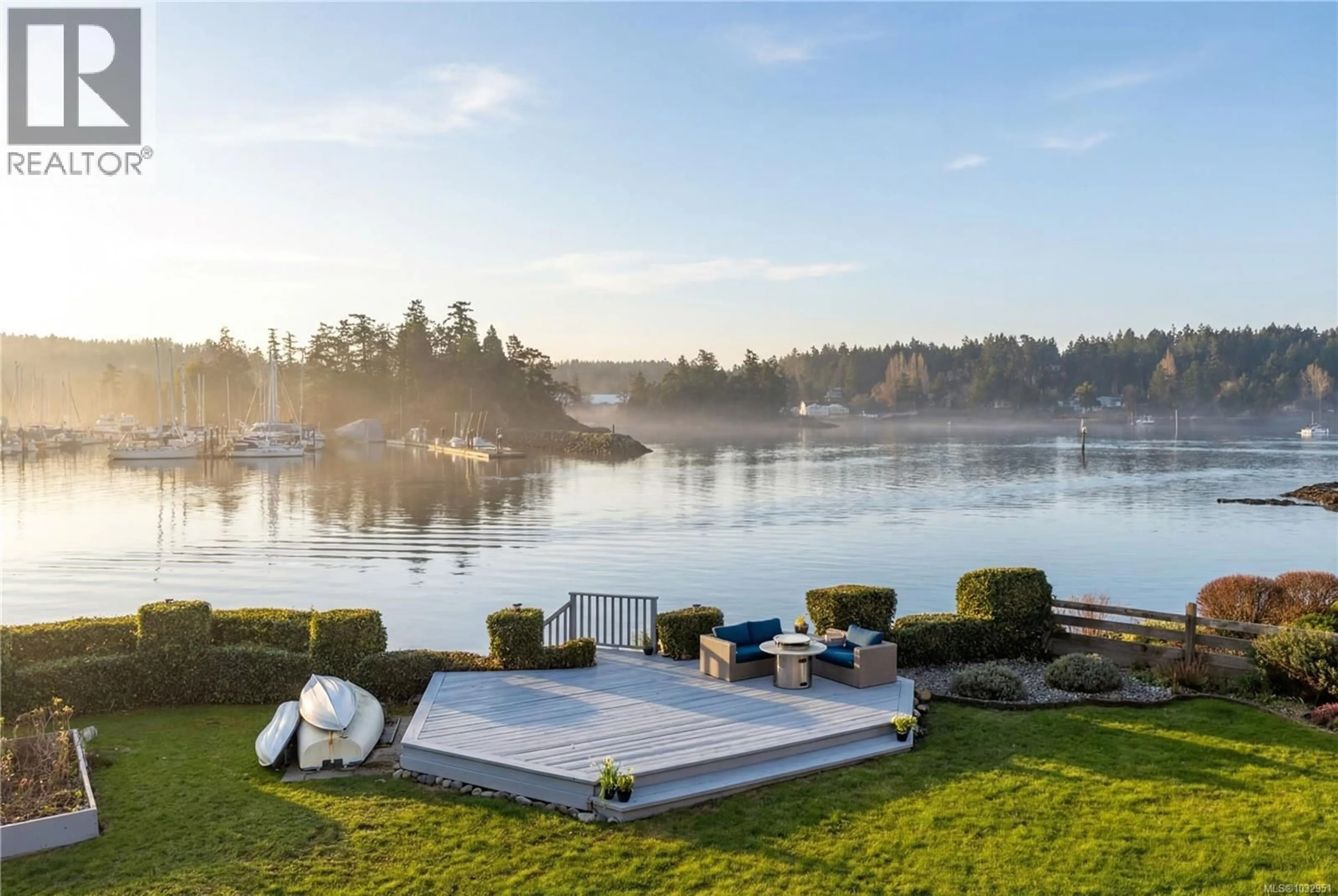 Patio, water/lake/river/ocean view for 10680 BLUE HERON ROAD, North Saanich British Columbia V8L5S6