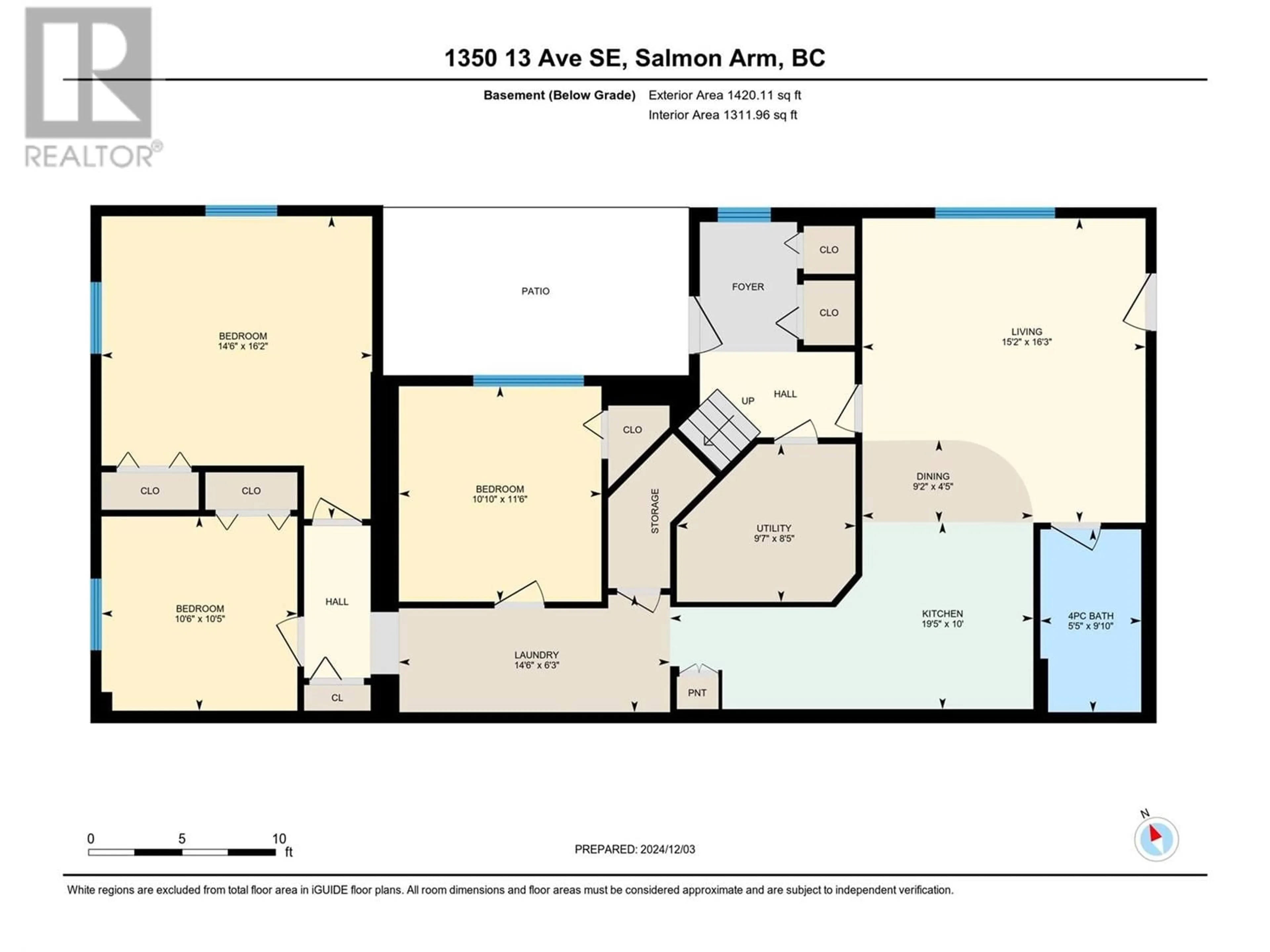 Floor plan for 1350 13 Avenue SE, Salmon Arm British Columbia V1E2G7