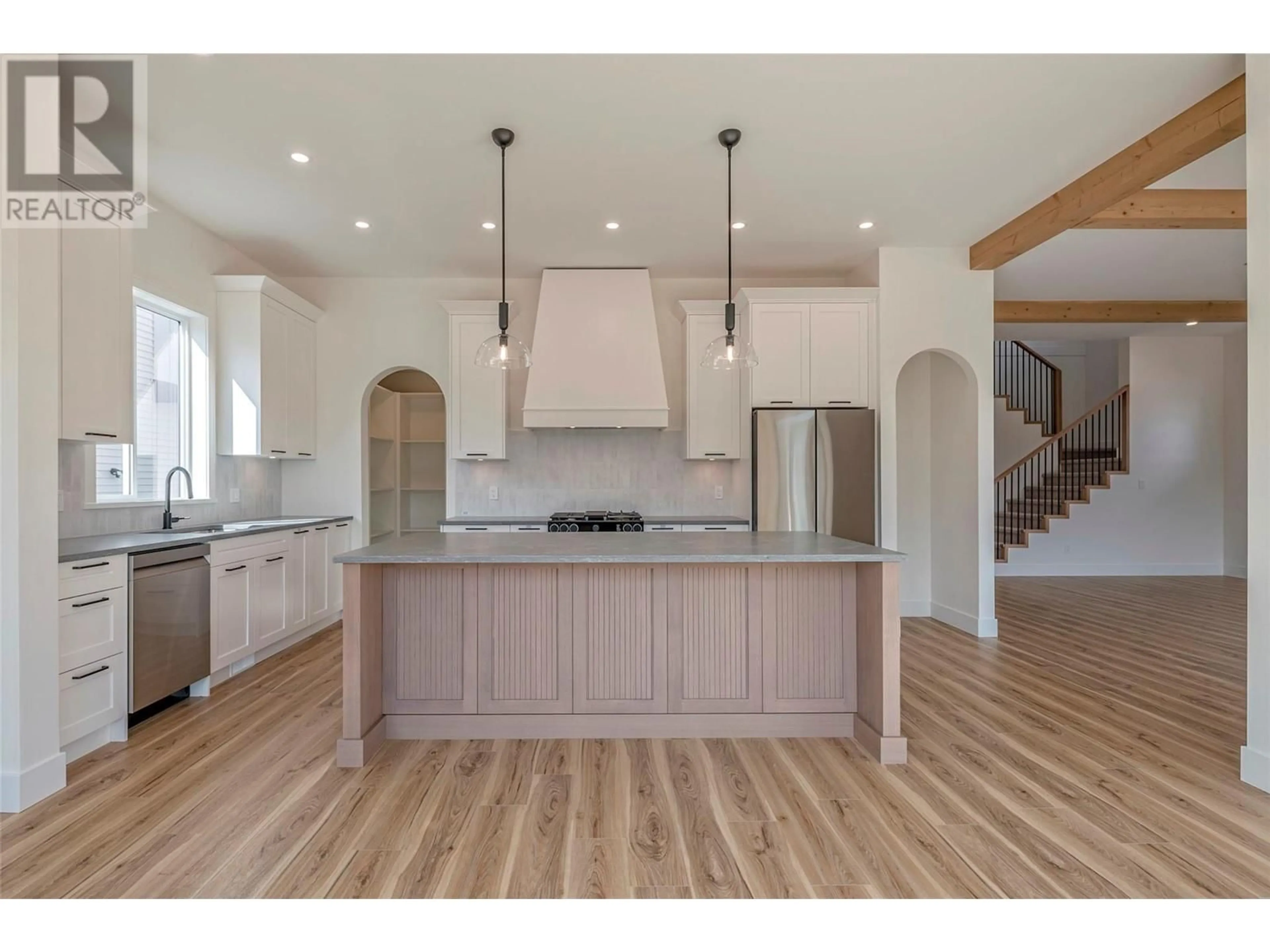 Open concept kitchen for 2452 Bradley Drive Lot# 11, Armstrong British Columbia V0E1B1