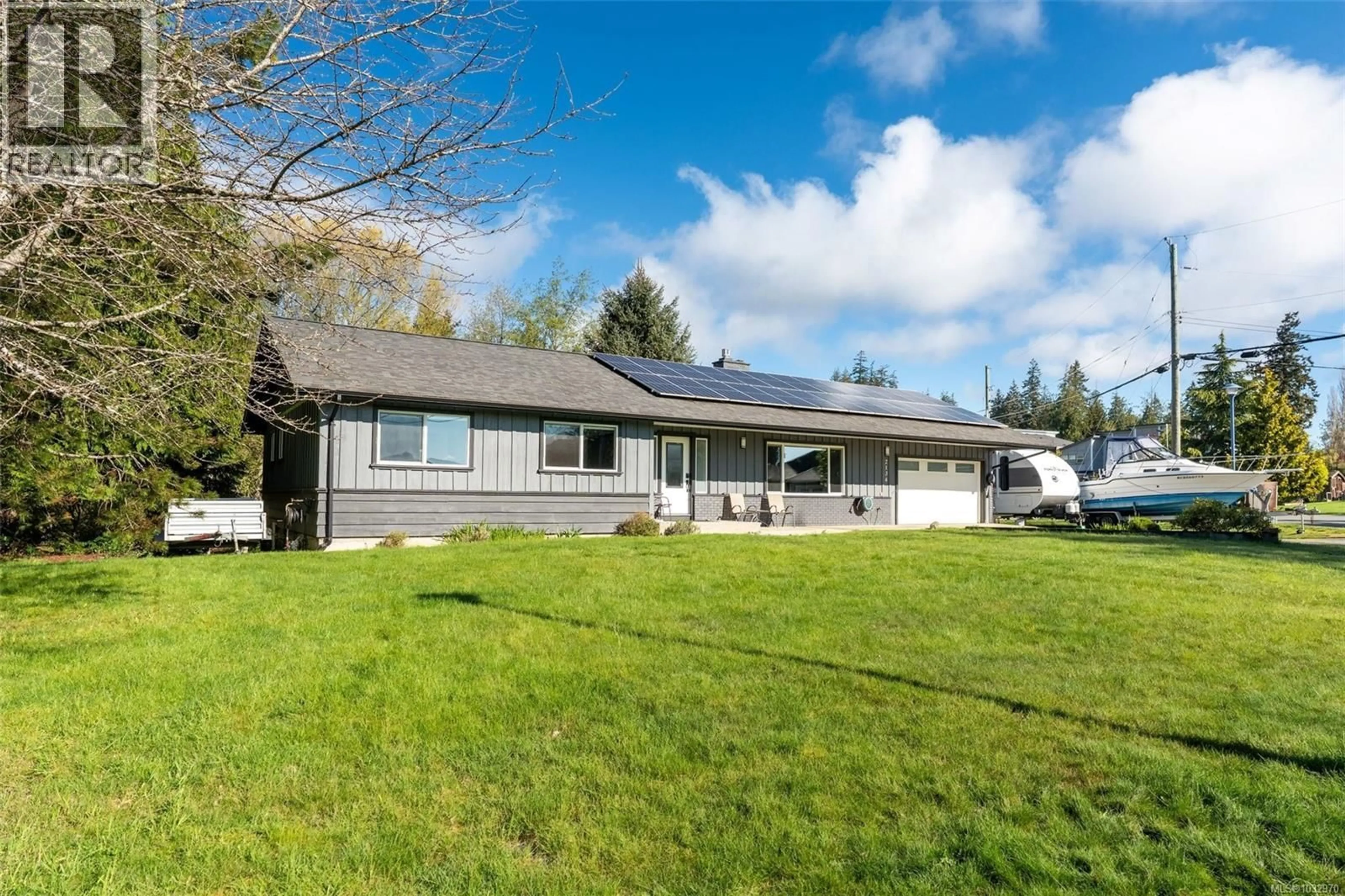 Home with vinyl exterior material, street for 2134 WINFIELD DRIVE, Sooke British Columbia V9Z0N1