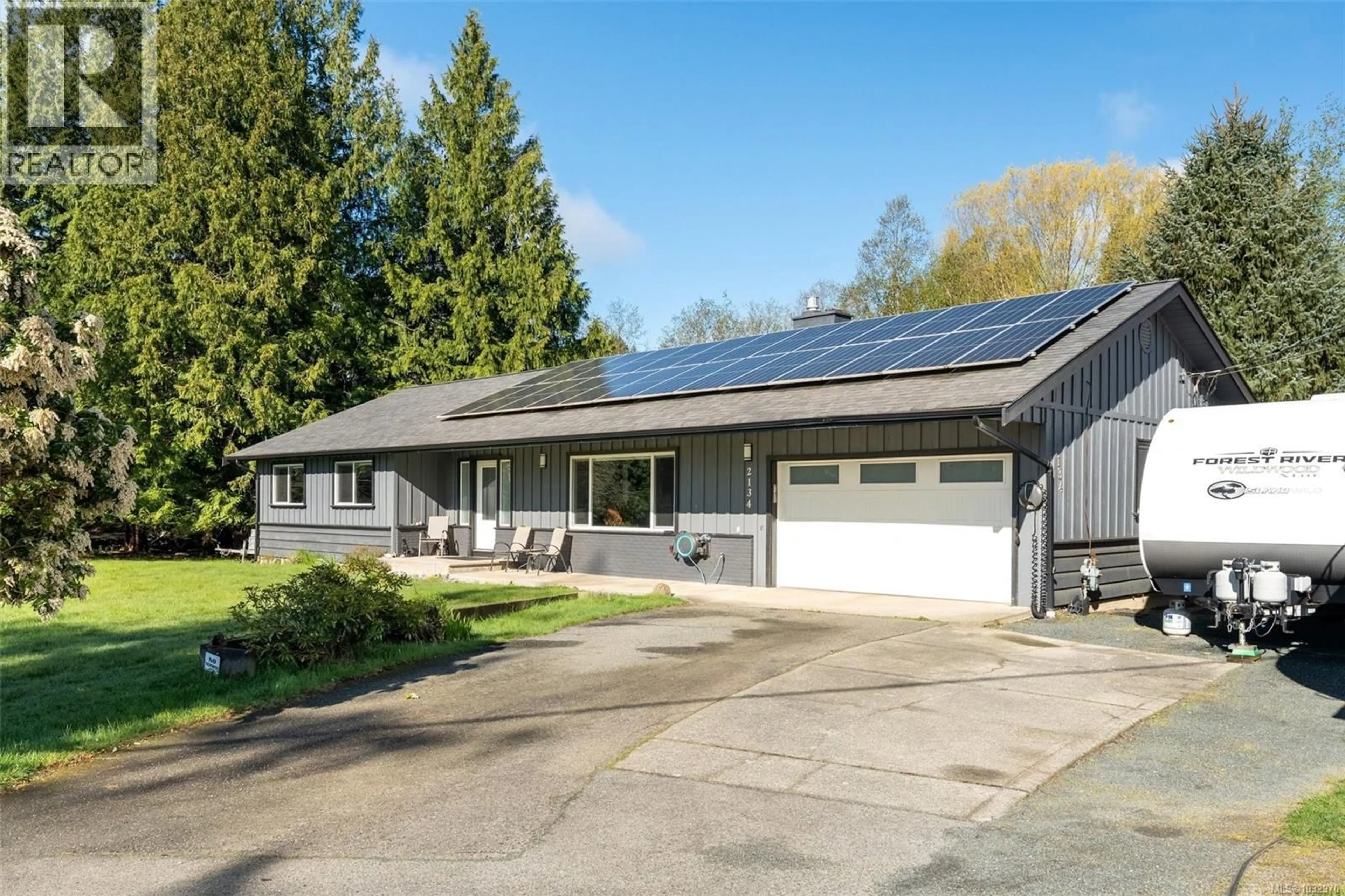 Home with vinyl exterior material, street for 2134 WINFIELD DRIVE, Sooke British Columbia V9Z0N1