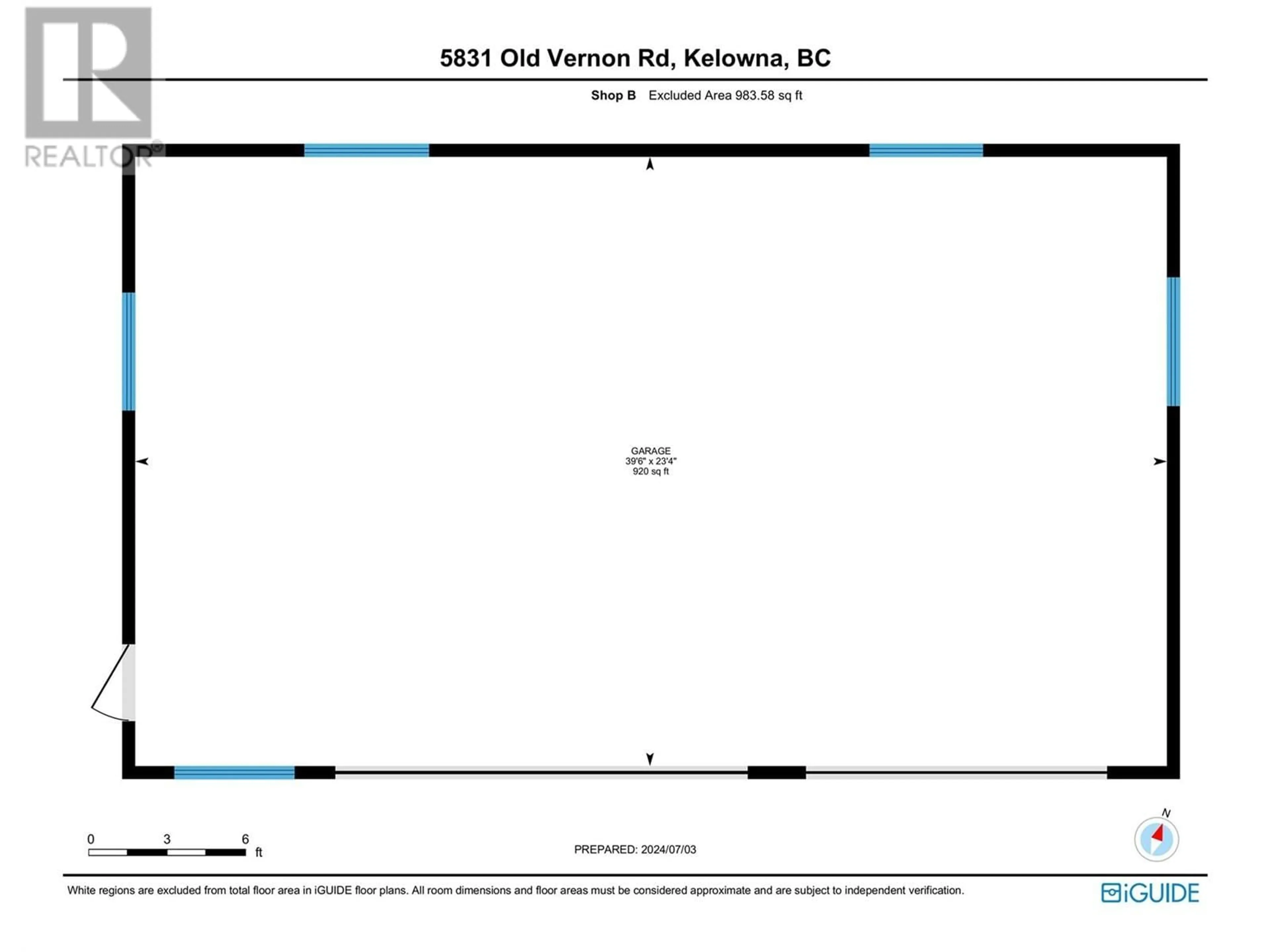 Floor plan for 5831 OLD VERNON ROAD, Kelowna British Columbia V1X7V2