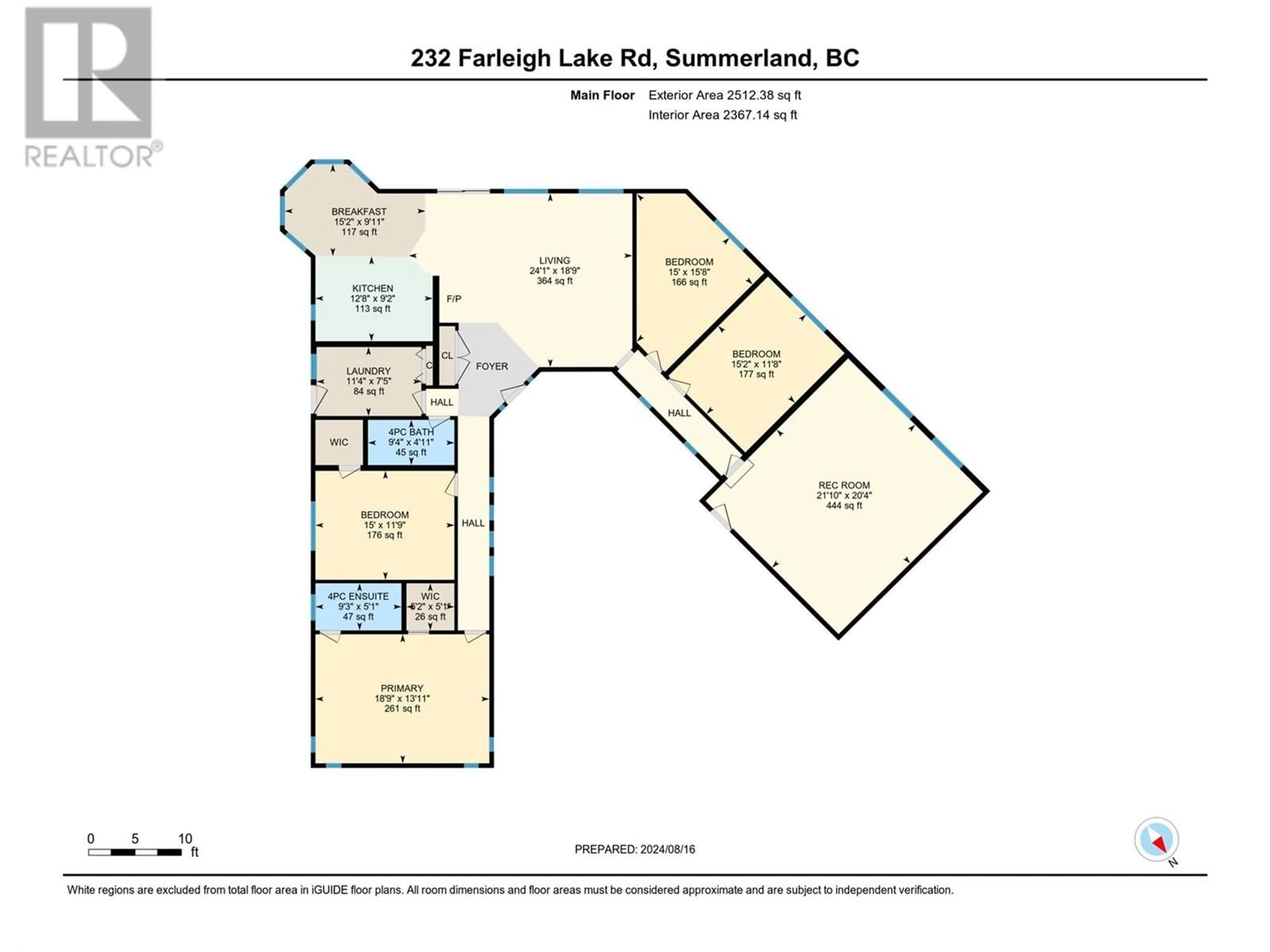 Floor plan for 232 Farleigh Lake Road, Penticton British Columbia V2A0E6