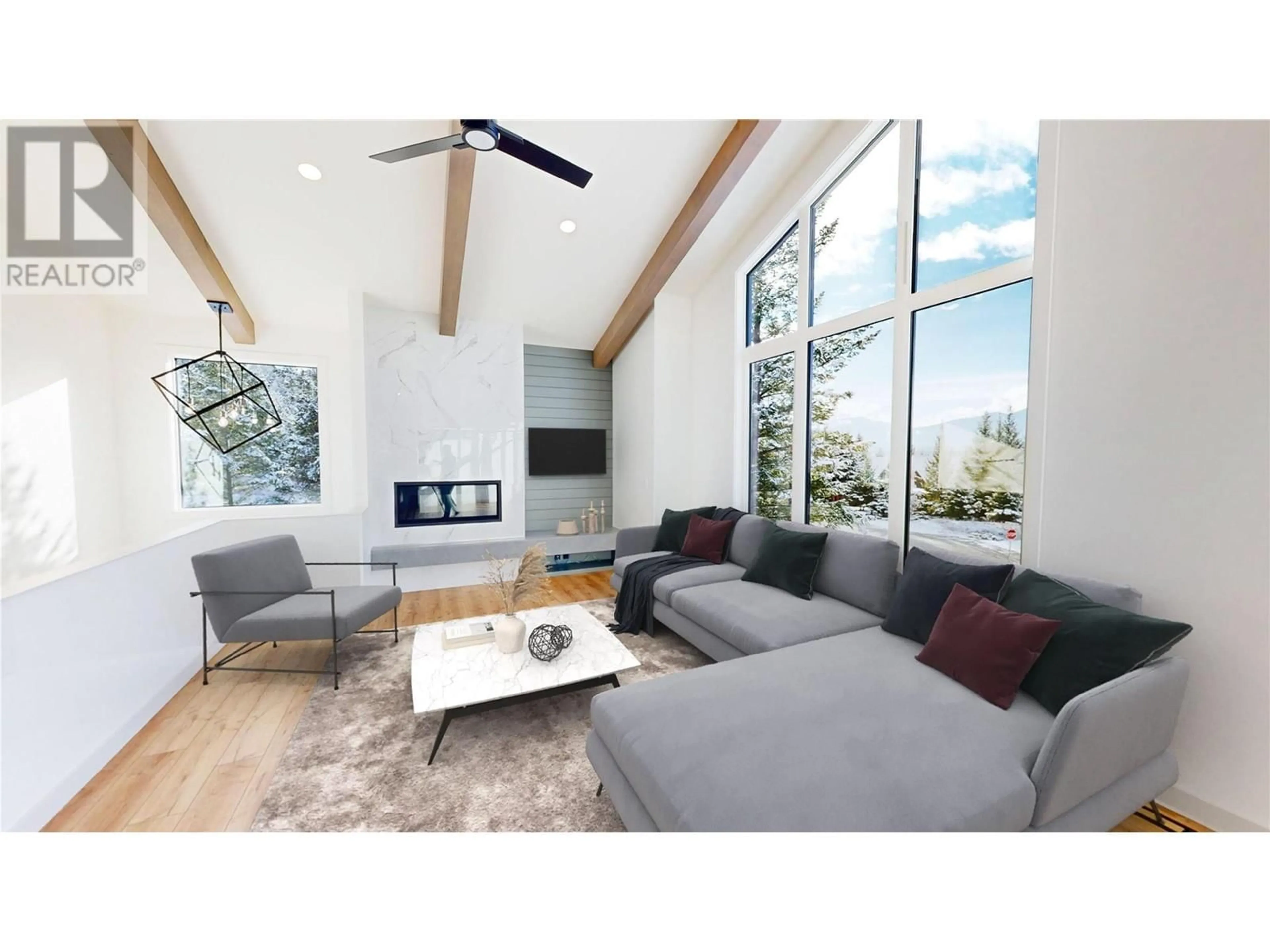 Living room, wood floors for 7078 WHITE TAIL Lane, Radium Hot Springs British Columbia V0A1M0