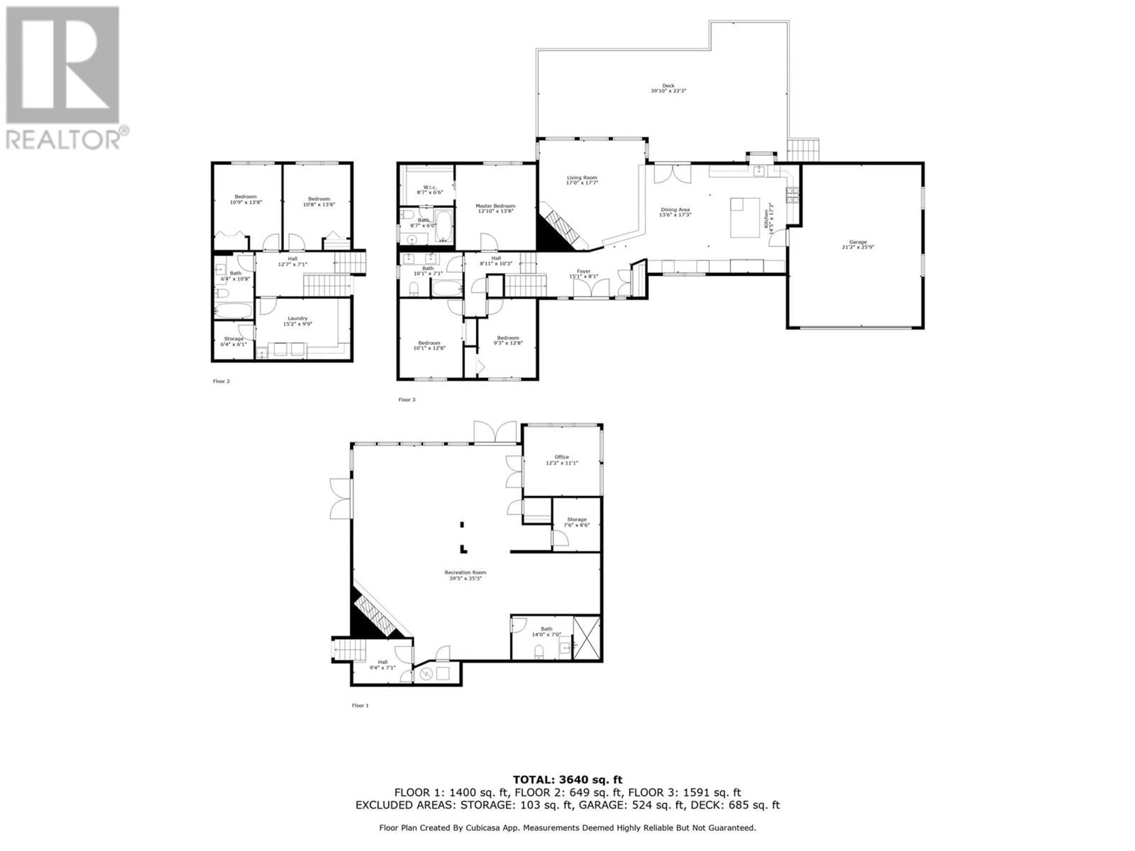 Floor plan for 2010 High Country Boulevard, Kamloops British Columbia V2E1L1