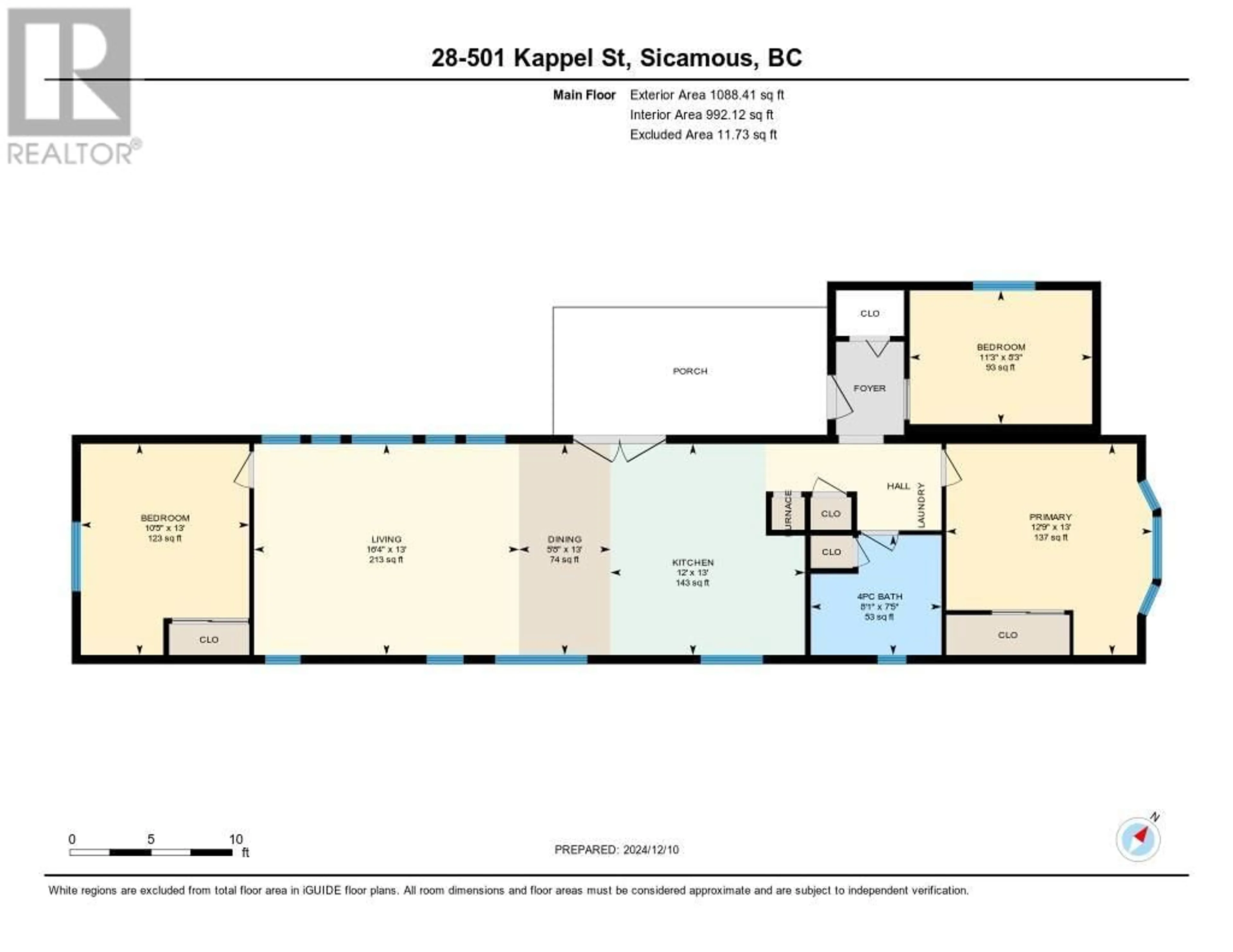 Floor plan for 501 Kappel Street Unit# 28, Sicamous British Columbia V0E2V1