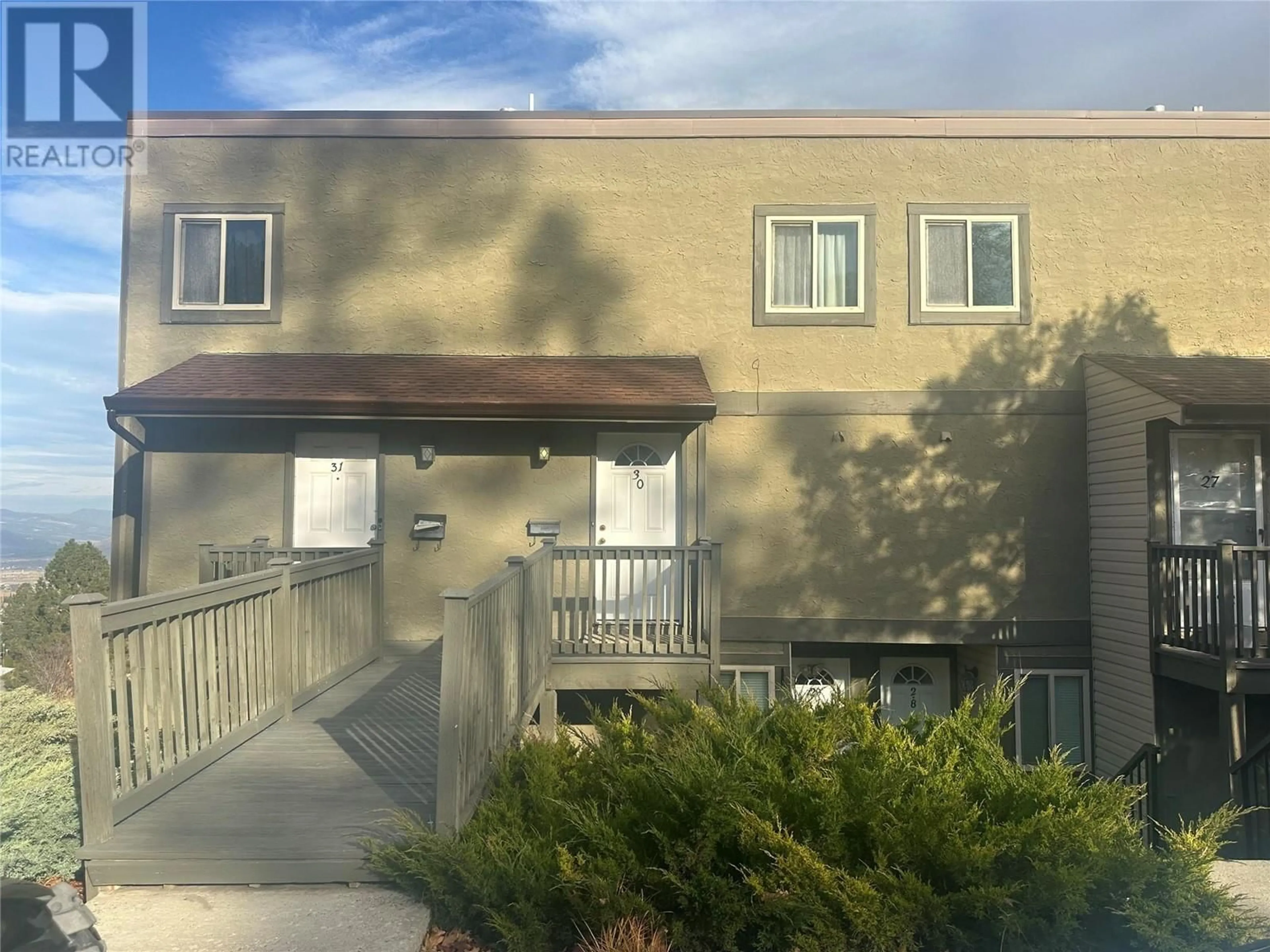 A pic from exterior of the house or condo, the front or back of building for 1750 Summit Drive Unit# 30 Lot# 30, Kamloops British Columbia V2E1Y1