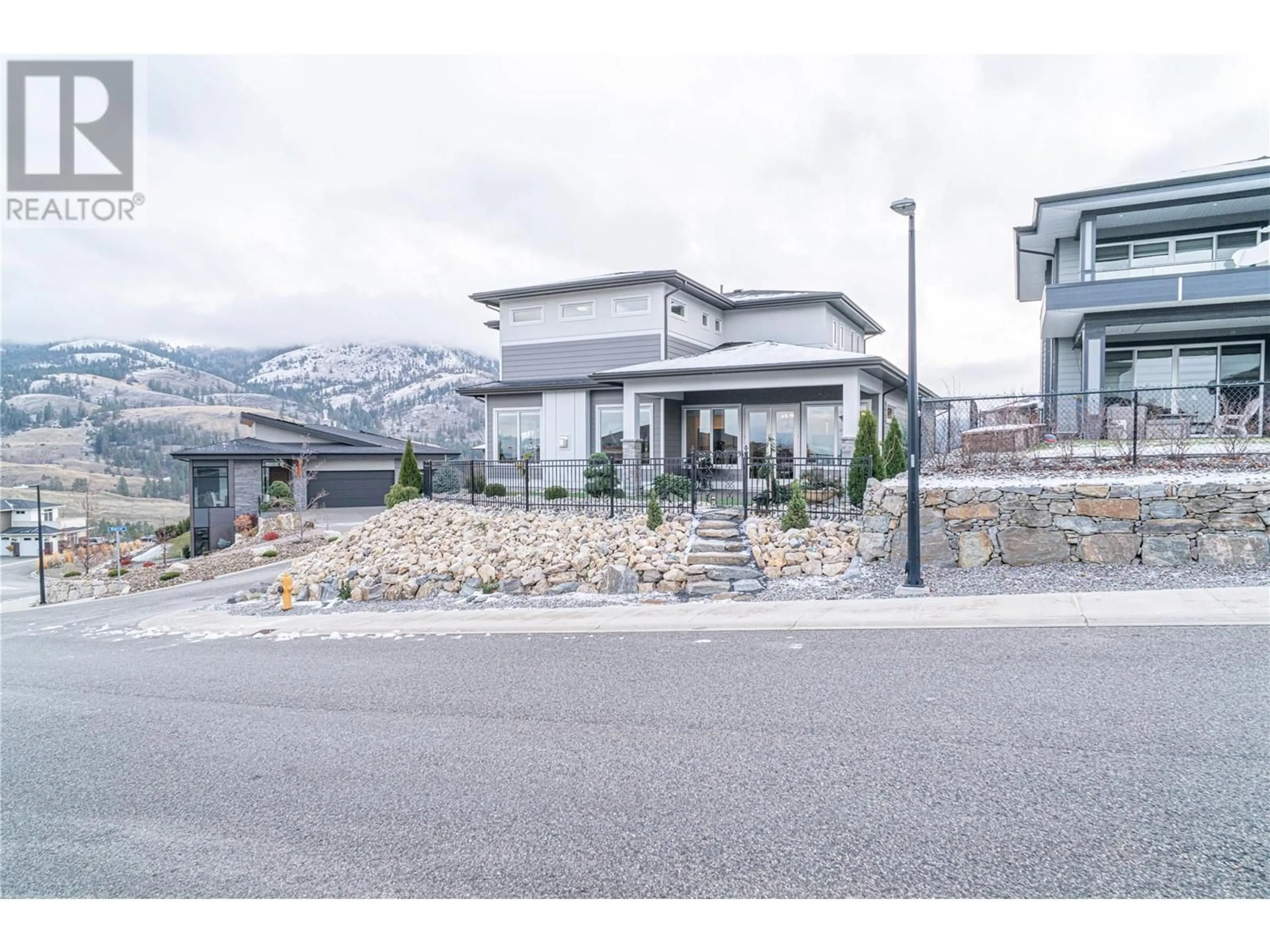 A pic from exterior of the house or condo, the street view for 540 Barra Lane, Kelowna British Columbia V1P1T1