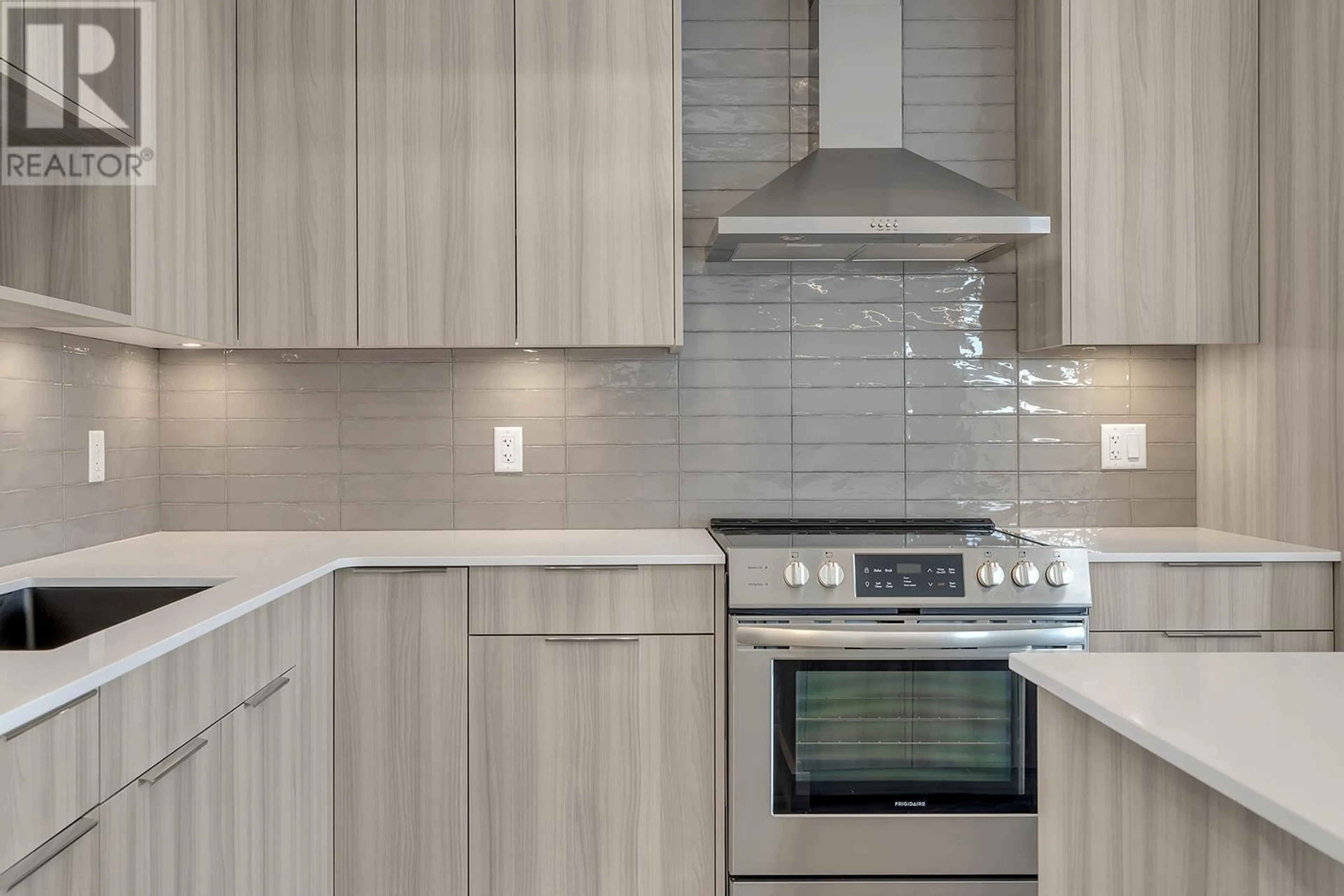 Contemporary kitchen, ceramic/tile floor for 502C - 3642 MISSION SPRINGS DRIVE, Kelowna British Columbia V1W0E1