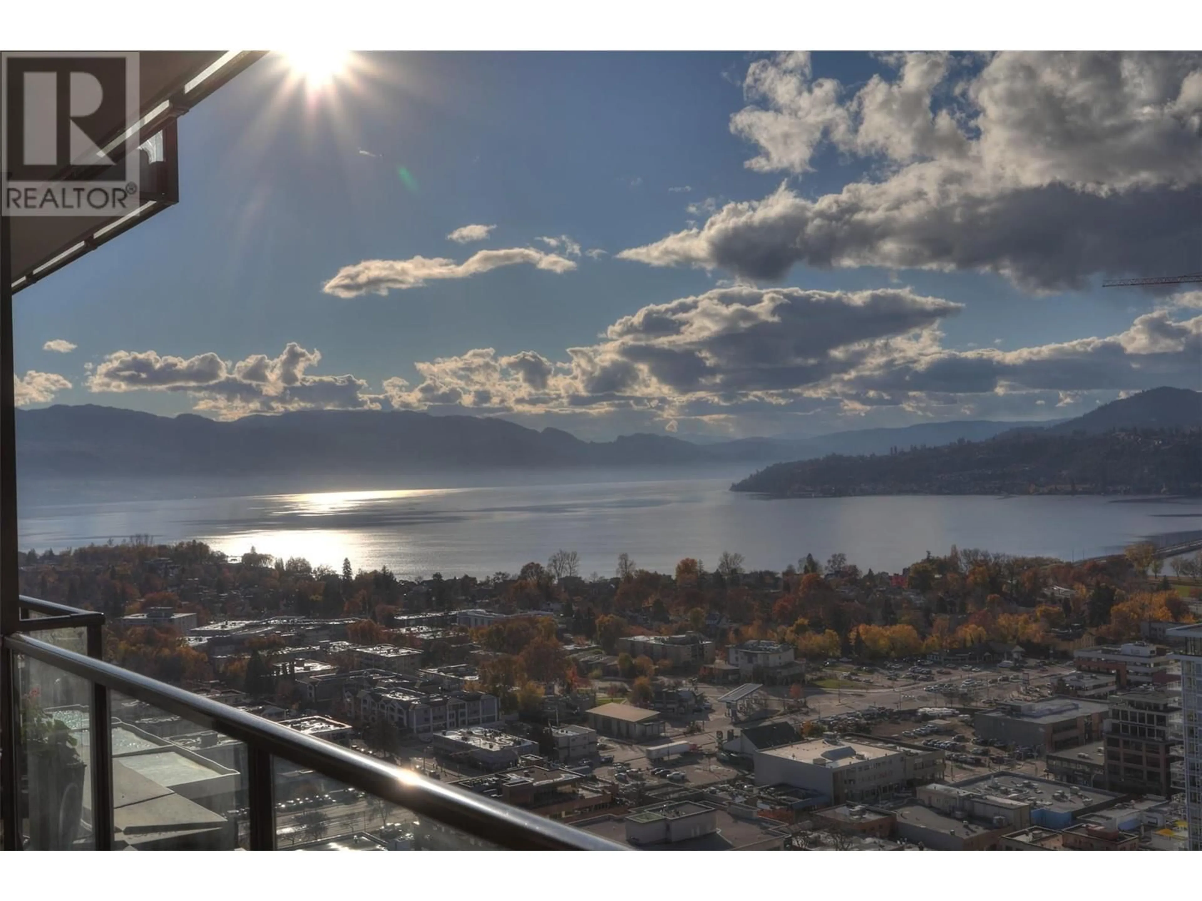 A pic from exterior of the house or condo, the view of lake or river for 1488 Bertram Street Unit# 3101, Kelowna British Columbia V1Y6P2