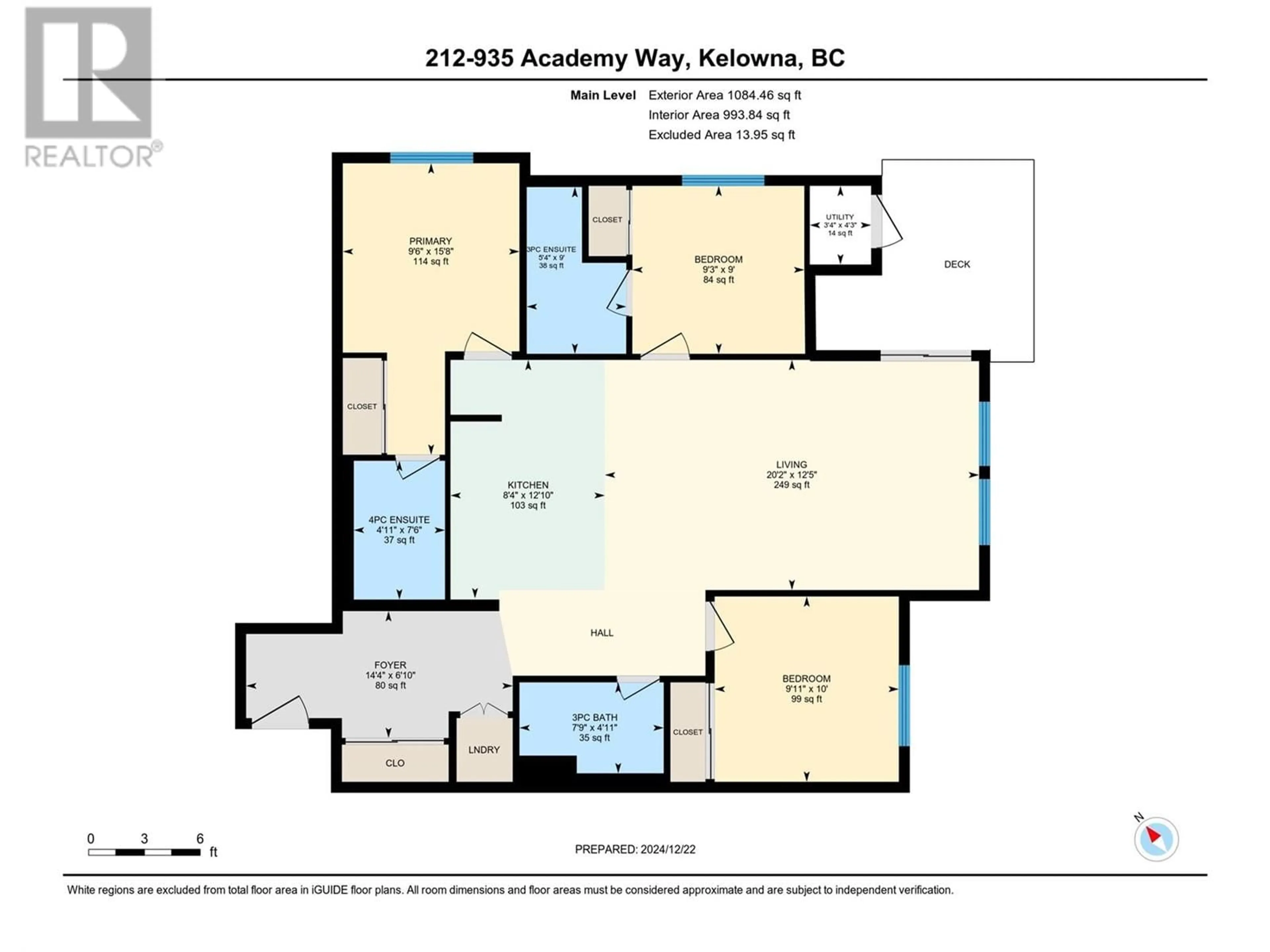 Floor plan for 935 Academy Way Unit# 212, Kelowna British Columbia V1V3C8