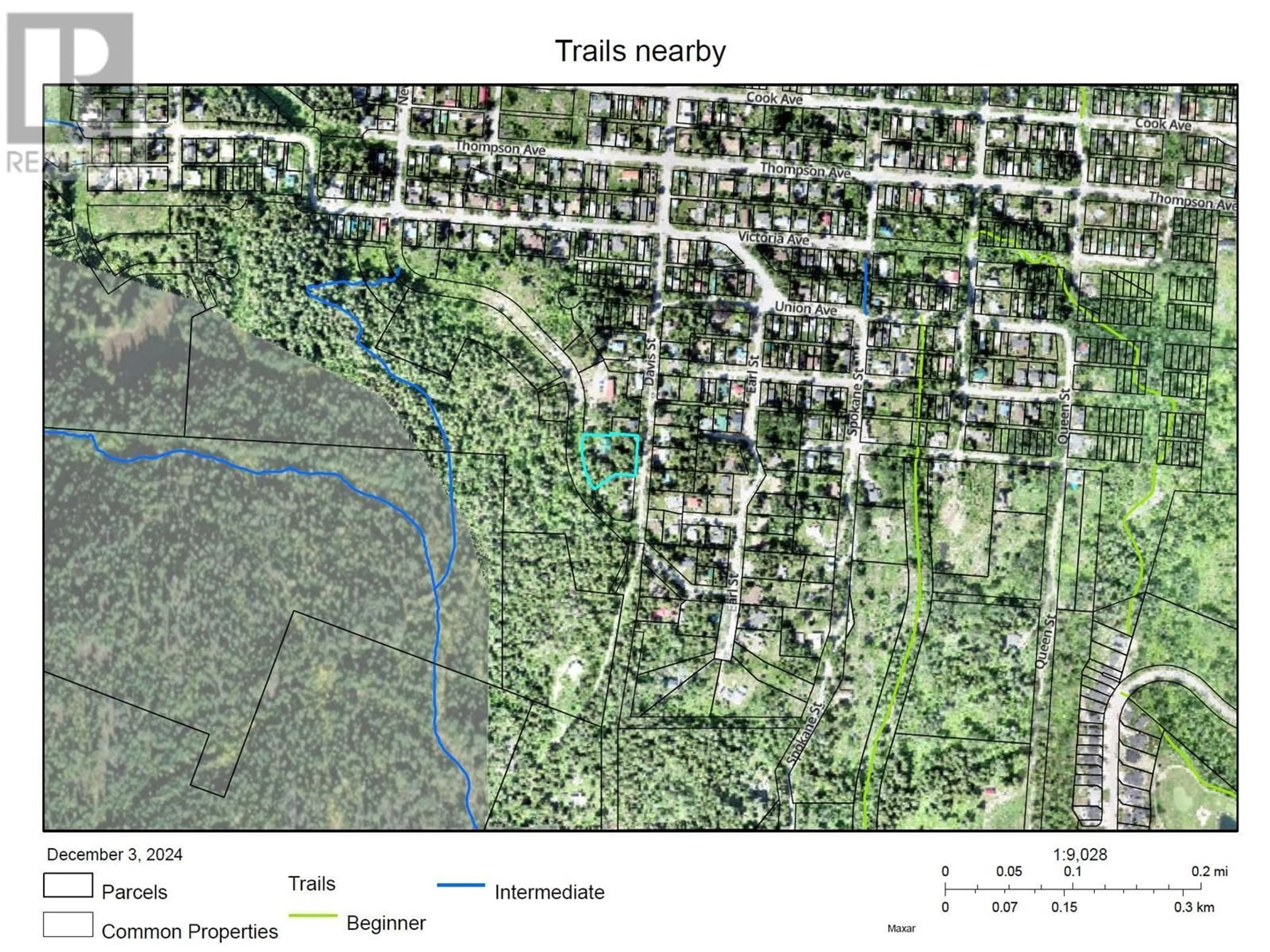 Picture of a map for 1177 DAVIS Street, Rossland British Columbia V0G1Y0