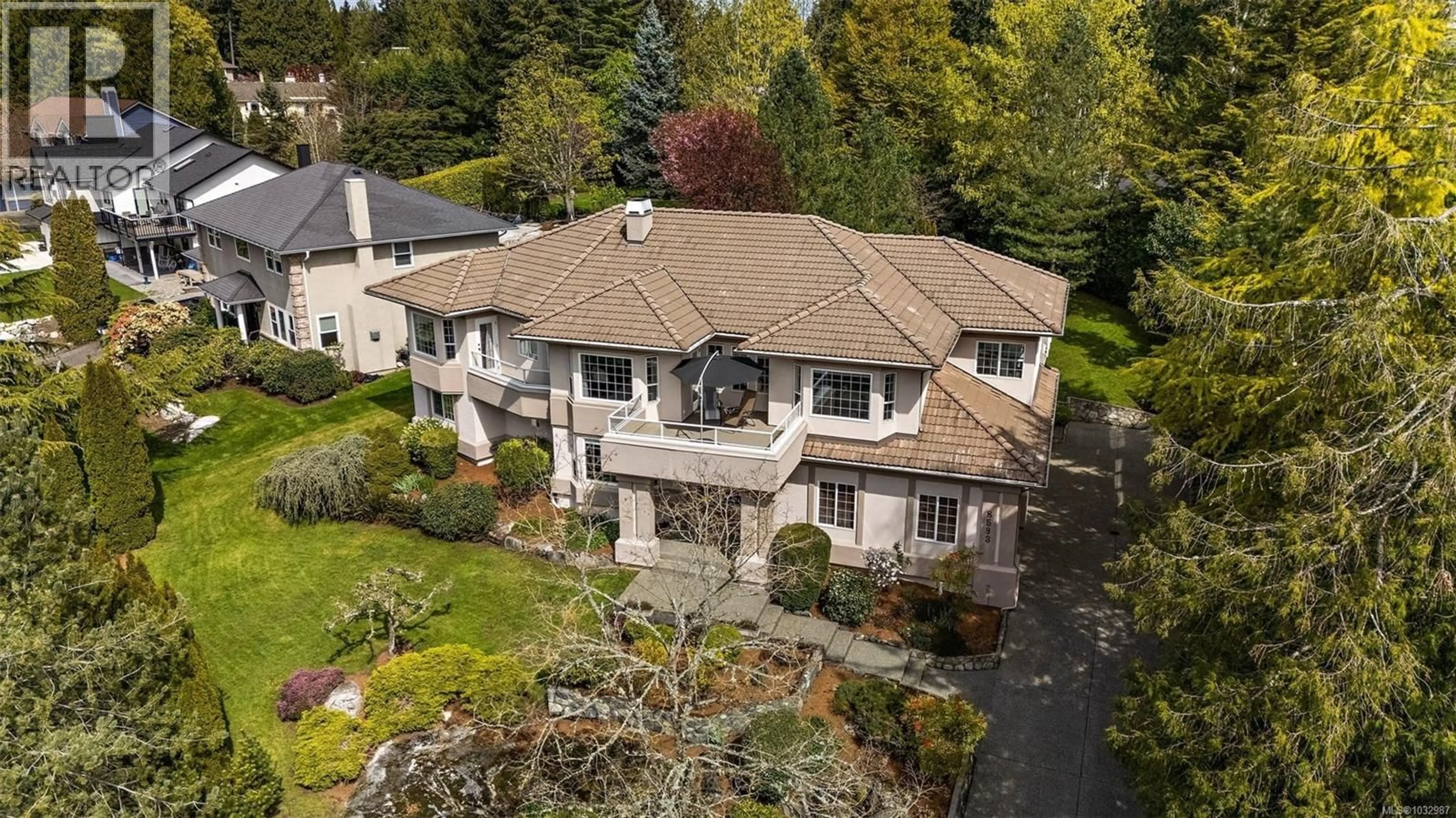 A pic from outside/outdoor area/front of a property/back of a property/a pic from drone, unknown for 8593 KINGCOME CRESCENT, North Saanich British Columbia V8L5C4