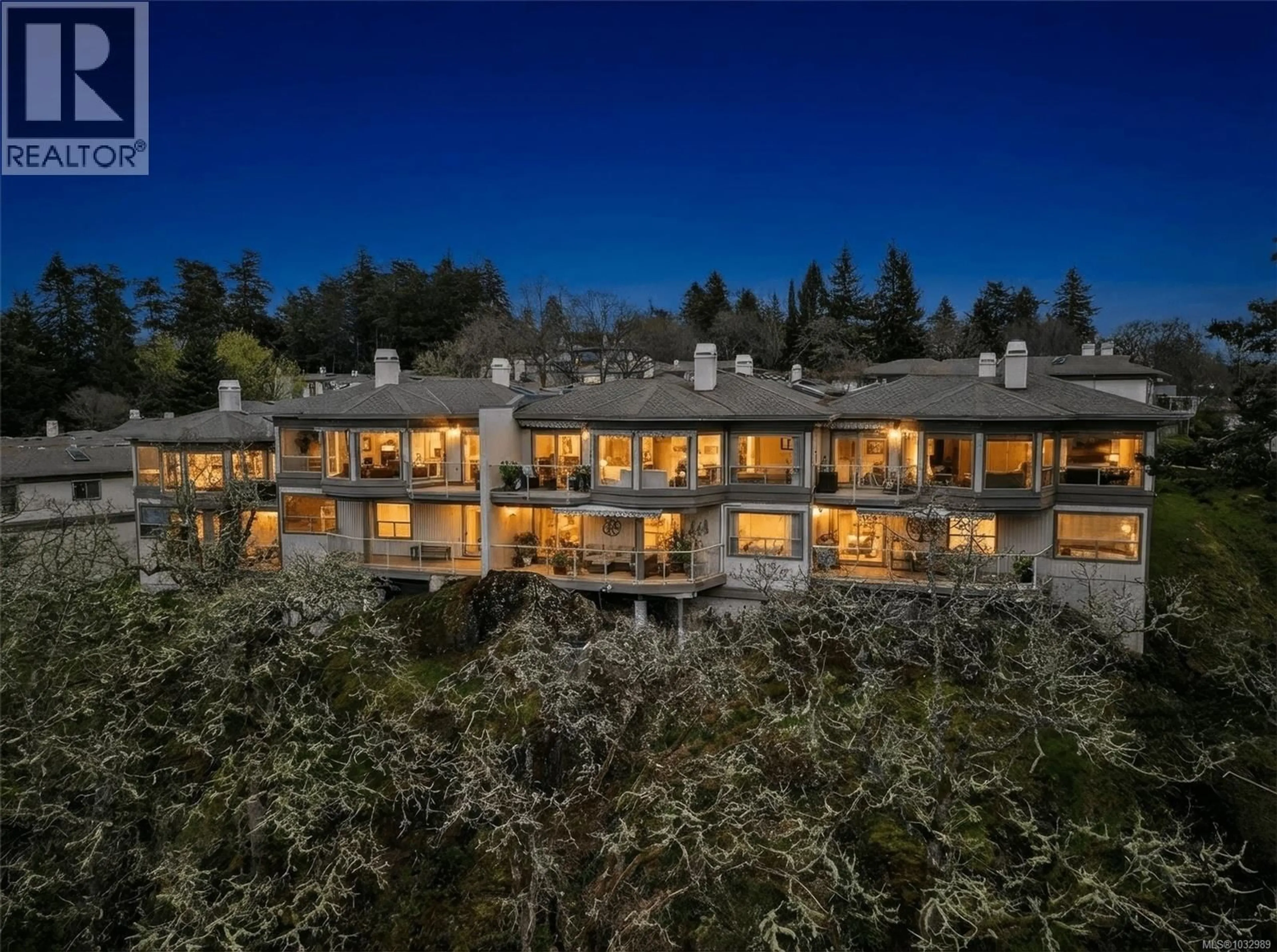 A pic from outside/outdoor area/front of a property/back of a property/a pic from drone, mountain view for 13 - 4300 STONEYWOOD LANE, Saanich British Columbia V8X5A5