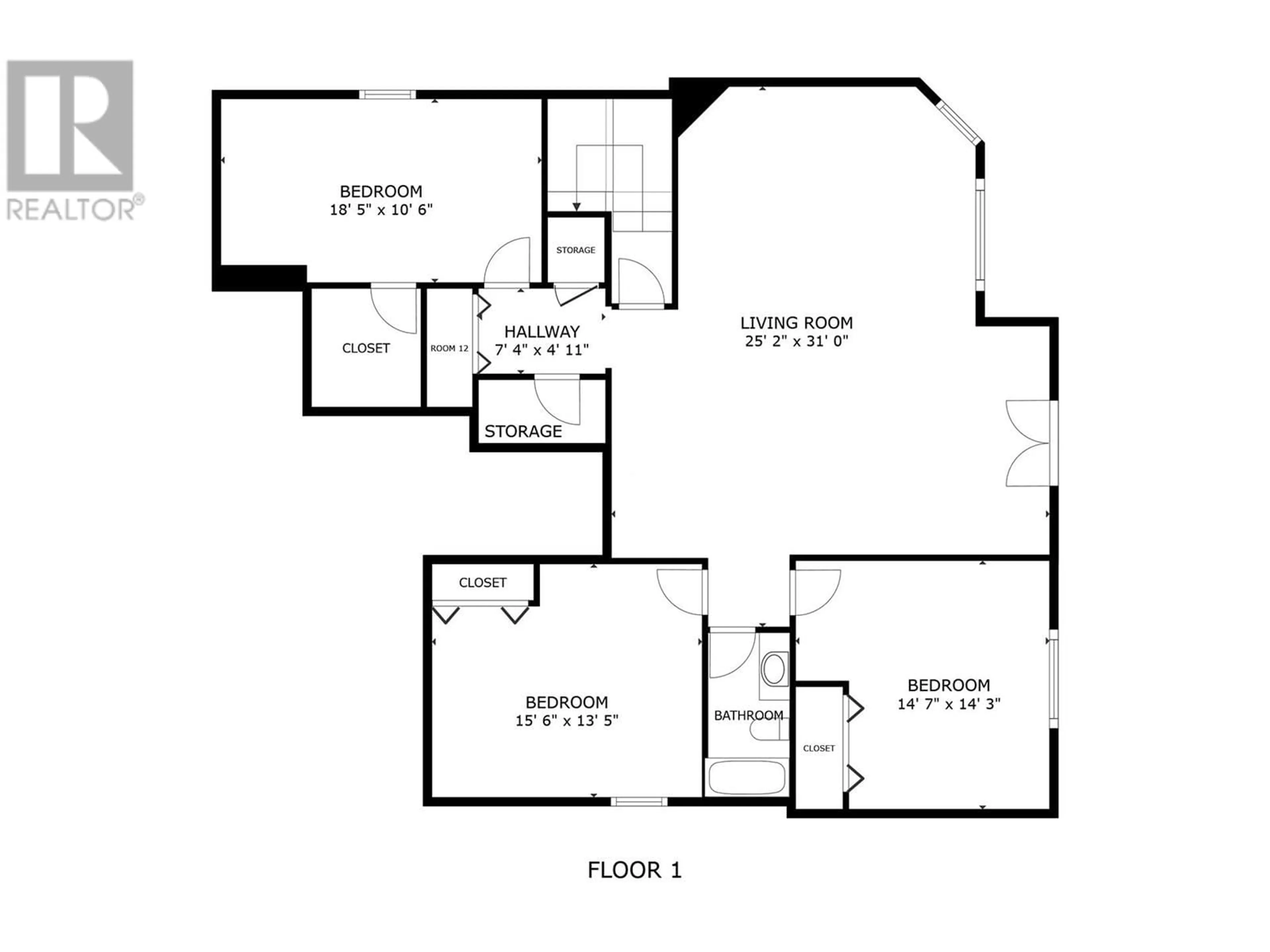 Floor plan for 558 Gowen Place, Kelowna British Columbia V1W5B4