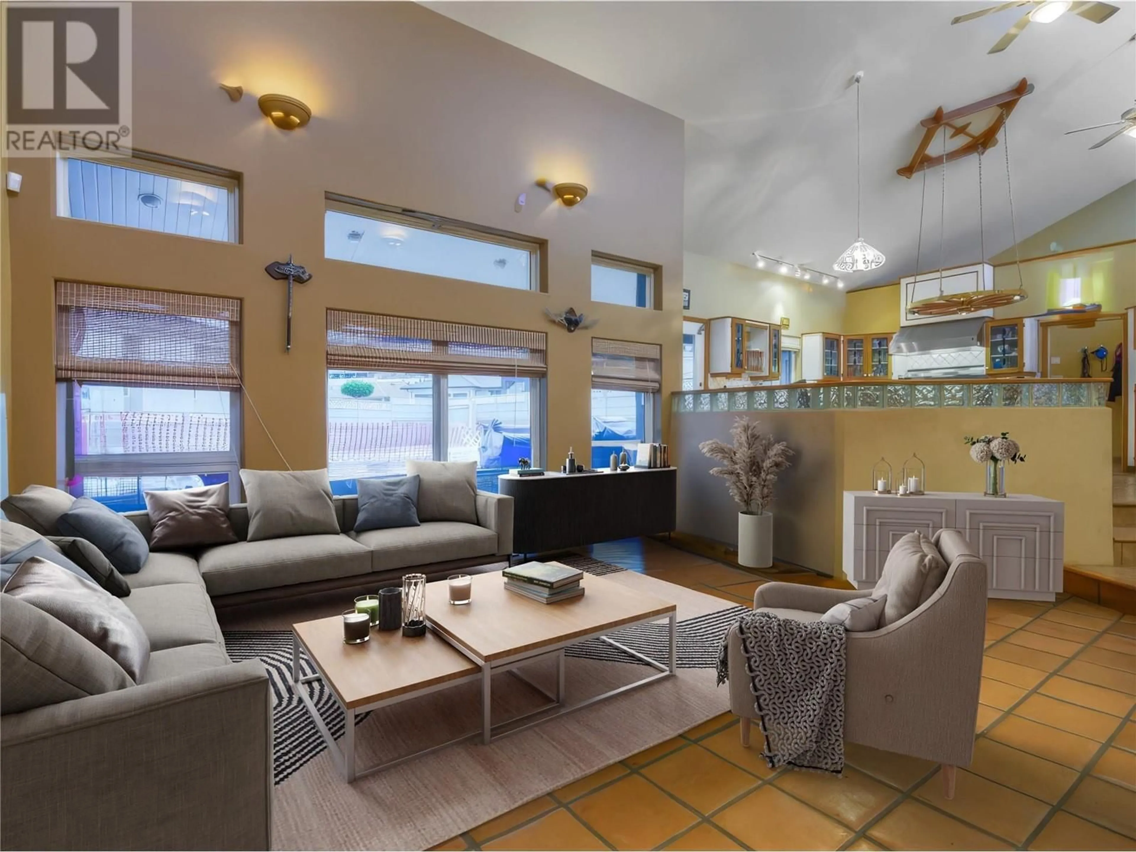 Living room with furniture, ceramic/tile floor for 11710 OLYMPIC VIEW DRIVE, Osoyoos British Columbia V0H1H4