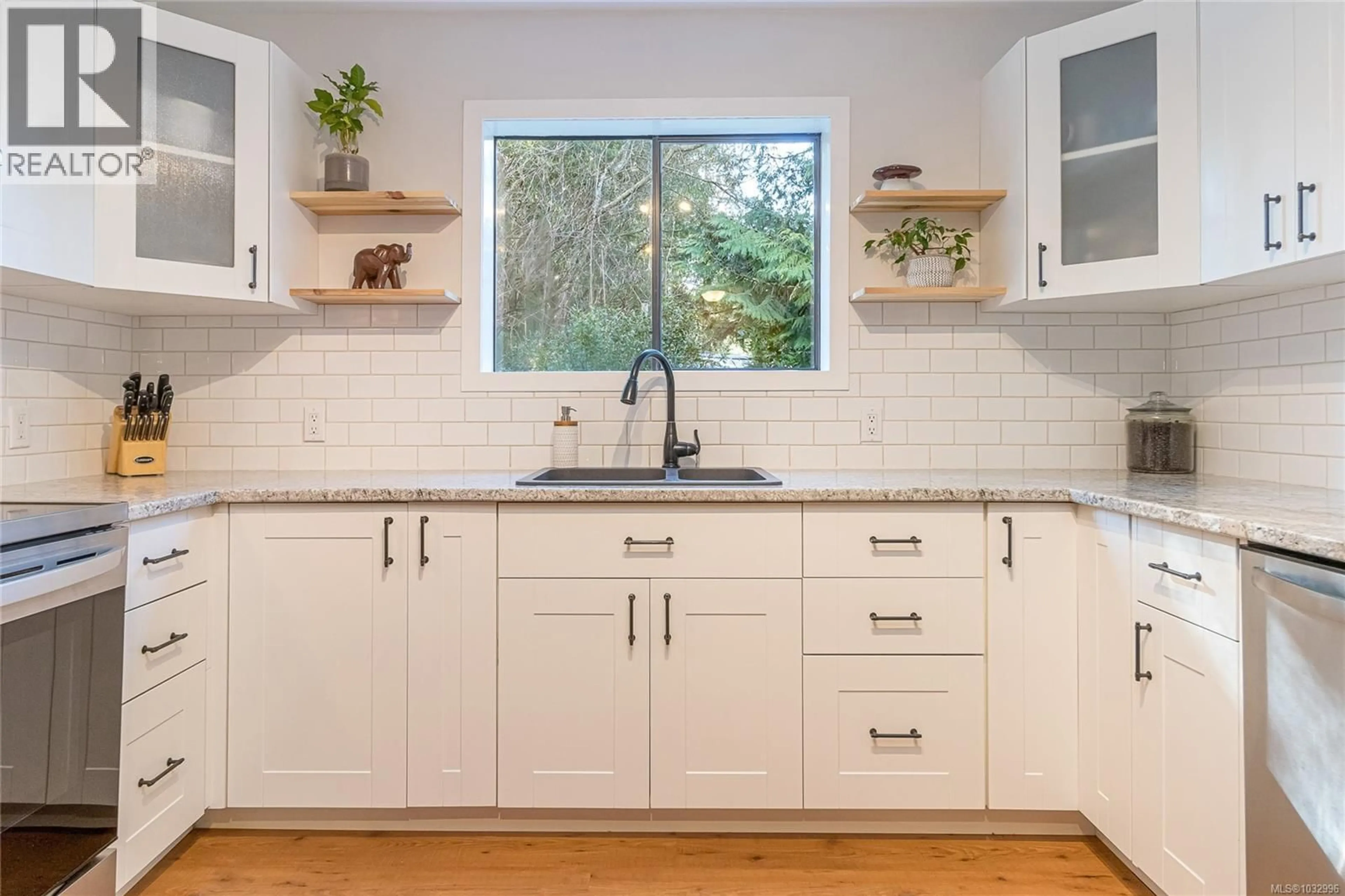 Contemporary kitchen, ceramic/tile floor for 864 CARSON ROAD, Whiskey Creek British Columbia V9K1V7