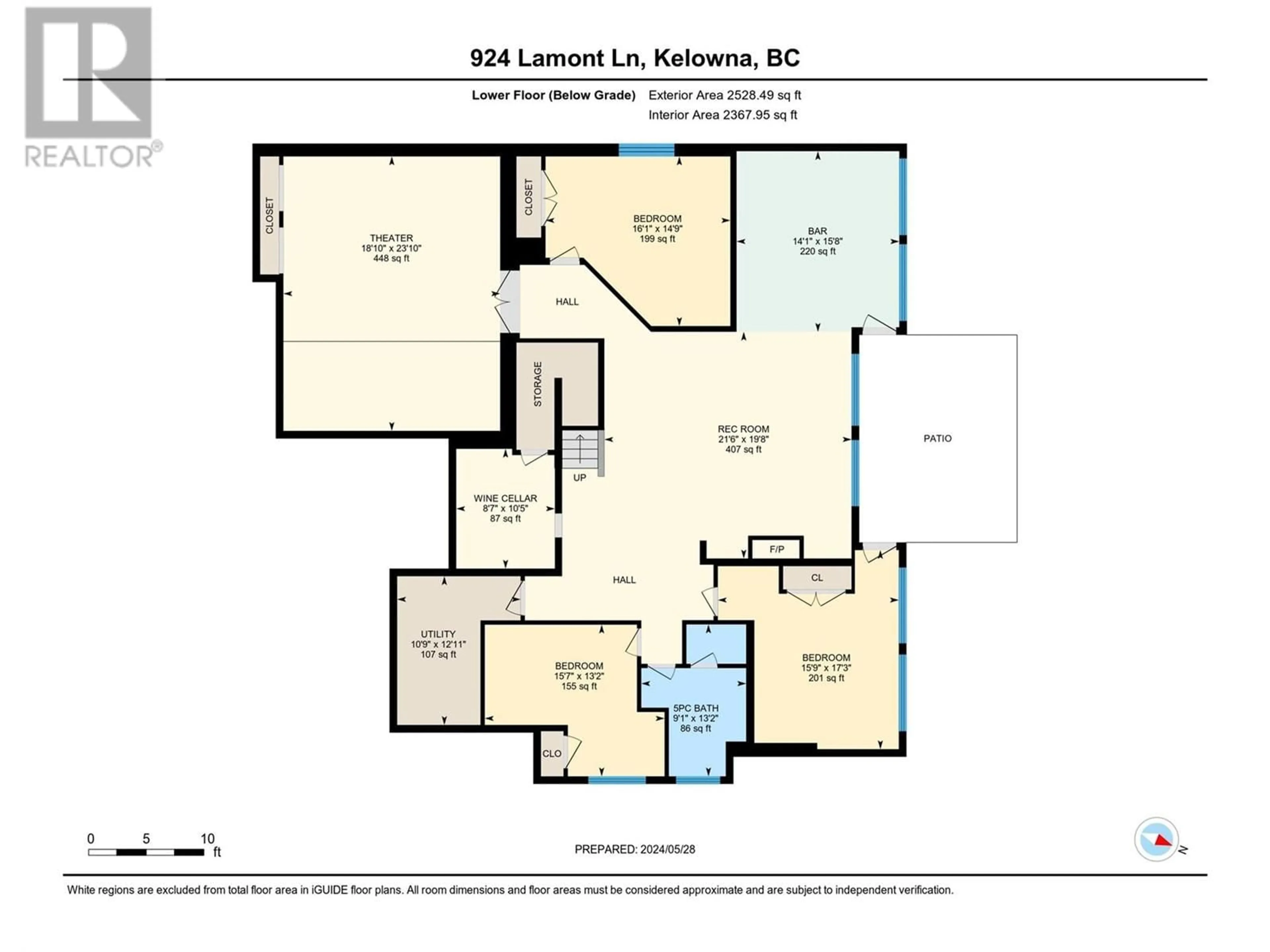 Floor plan for 924 Lamont Lane, Kelowna British Columbia V1W5J1