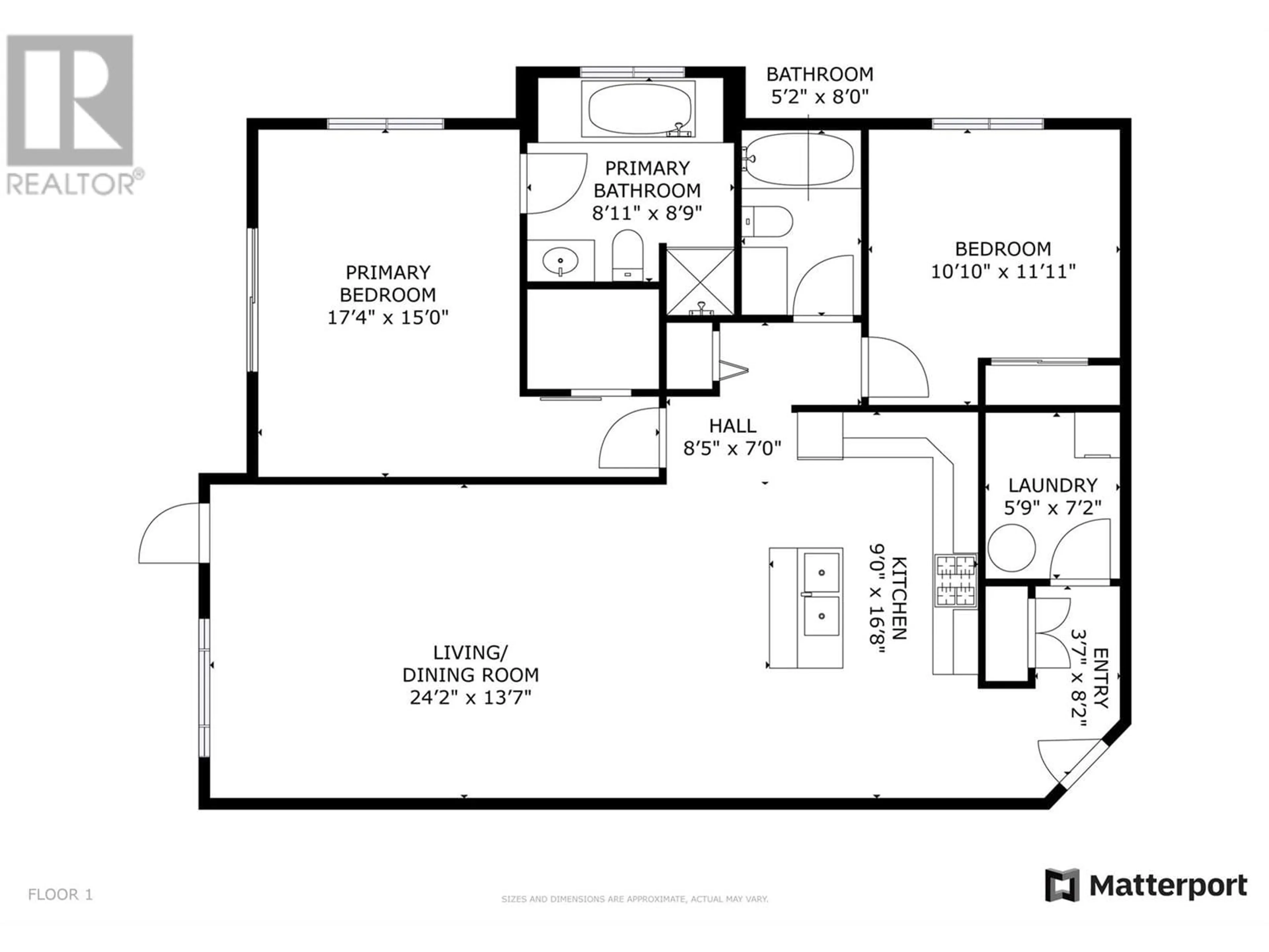 Floor plan for 102 - 2523 SHANNON VIEW DRIVE, West Kelowna British Columbia V4T2Z7