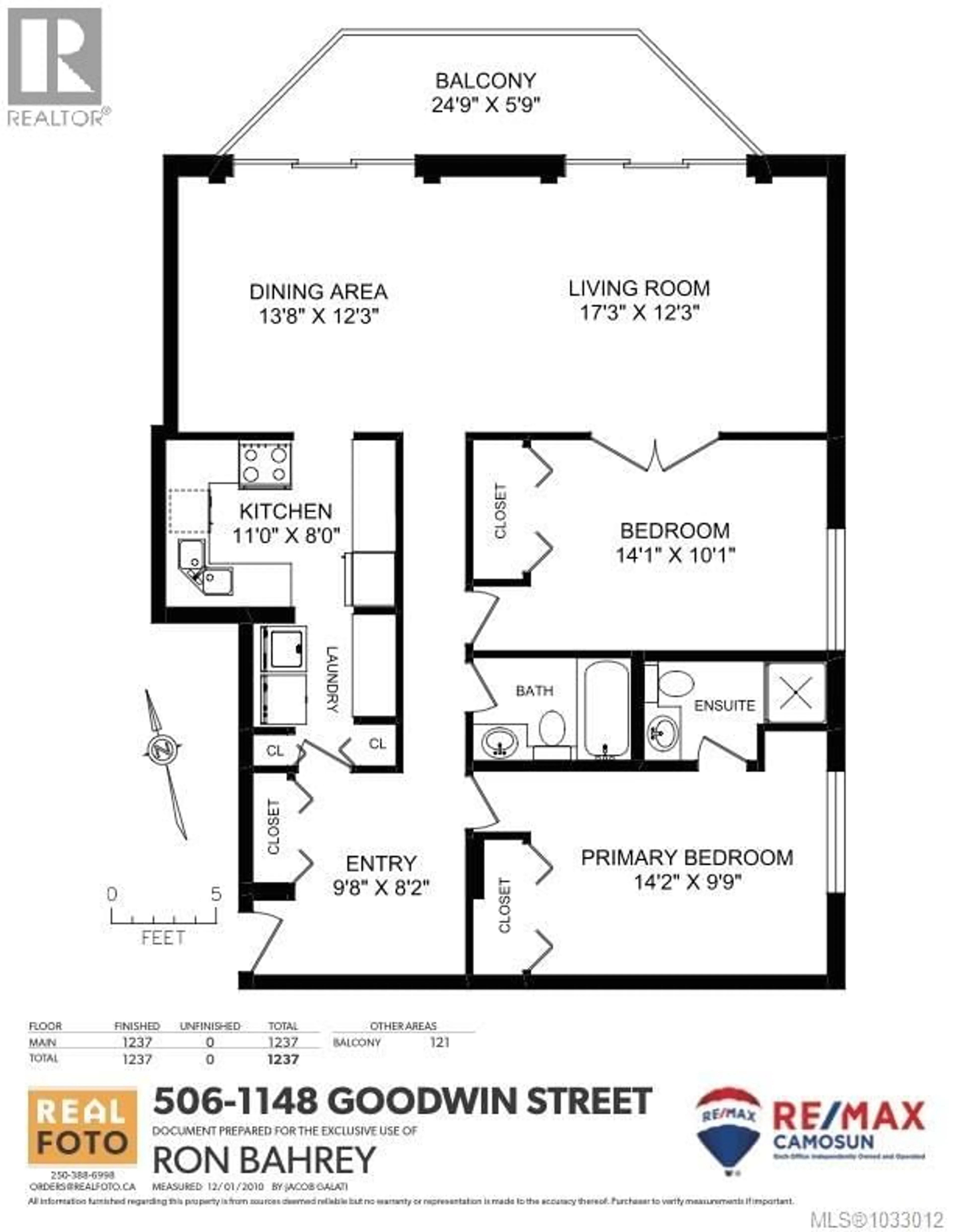 Floor plan for 506 - 1148 GOODWIN STREET, Oak Bay British Columbia V8S5H2