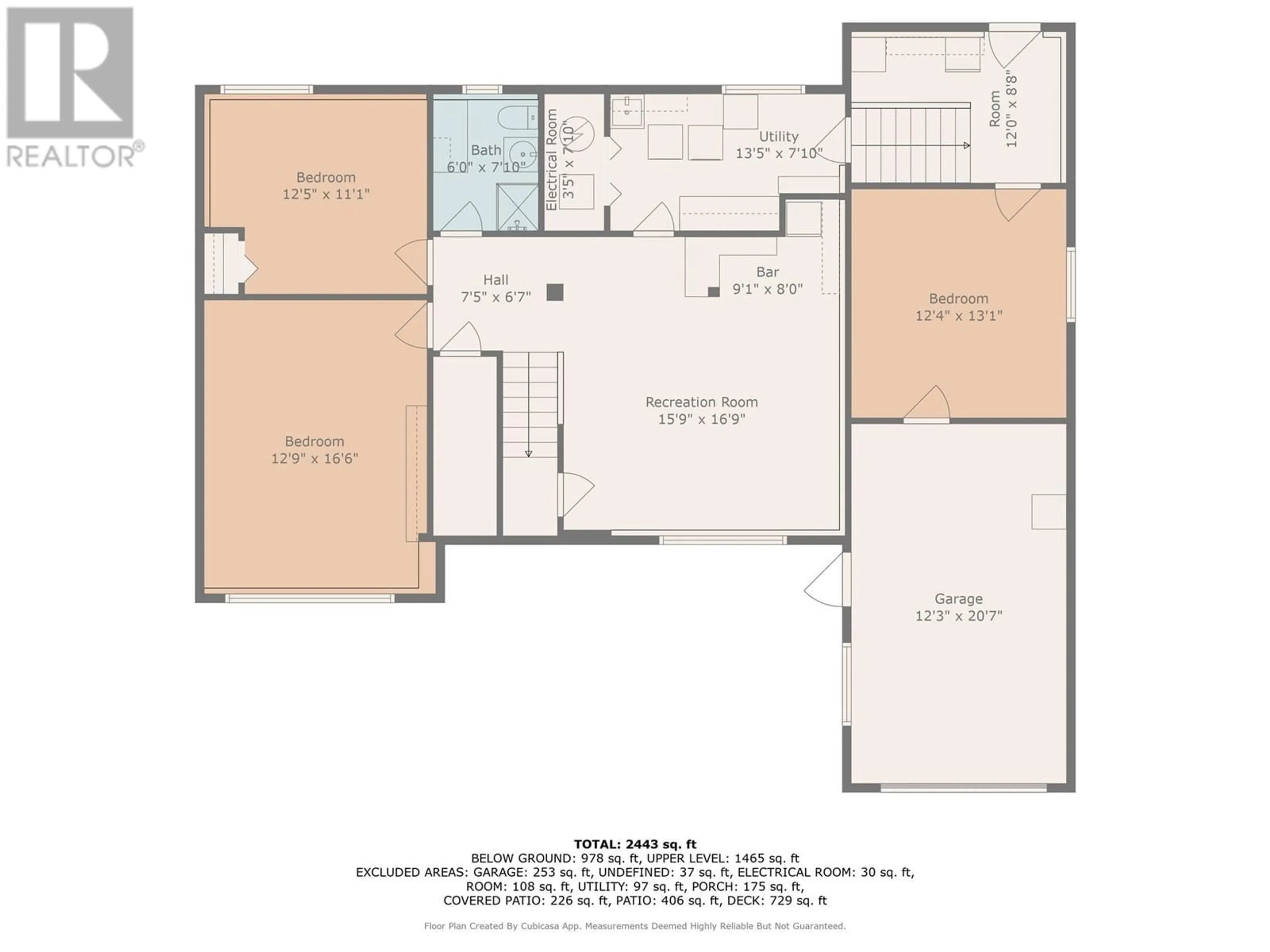 Floor plan for 310 Pearson Road, Kelowna British Columbia V1X2L6