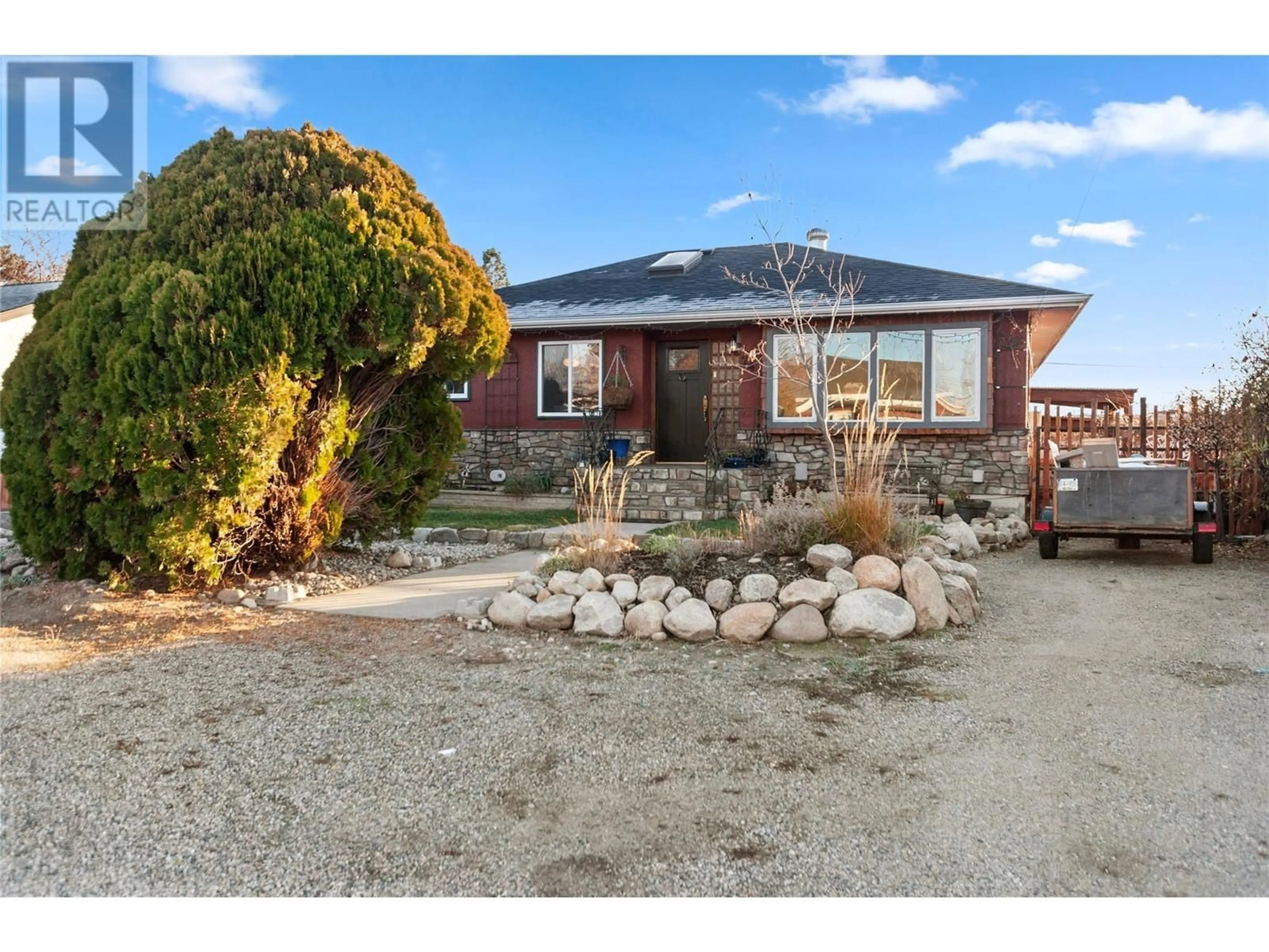 A pic from outside/outdoor area/front of a property/back of a property/a pic from drone, street for 74 Preston Avenue, Penticton British Columbia V2A2J9