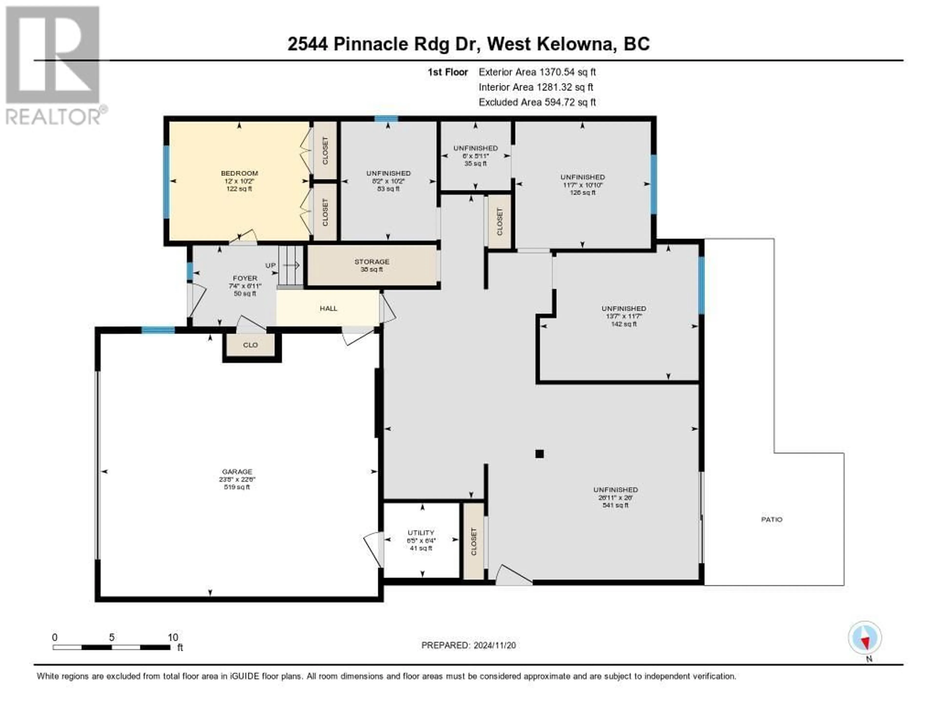 Floor plan for 2544 Pinnacle Ridge Drive, West Kelowna British Columbia V4T0E3