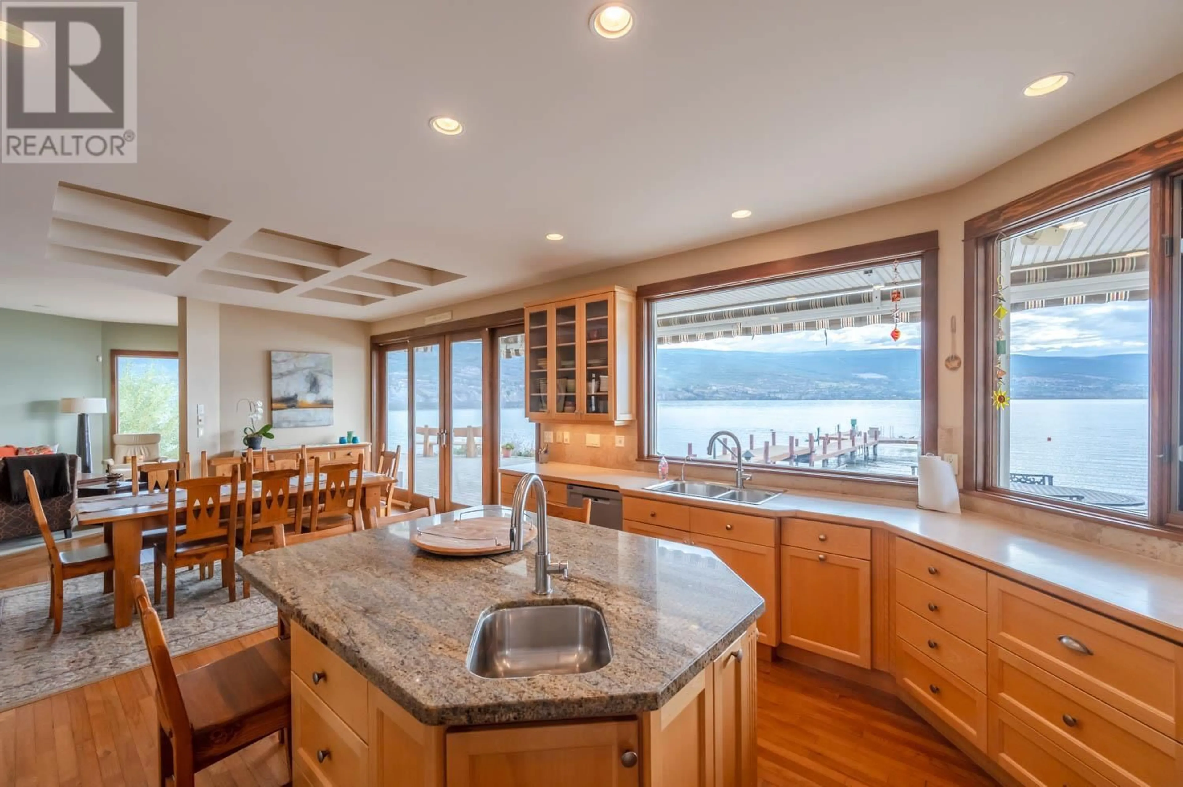 Open concept kitchen, unknown for 17019 Lakeshore Drive N, Summerland British Columbia V0H1Z6