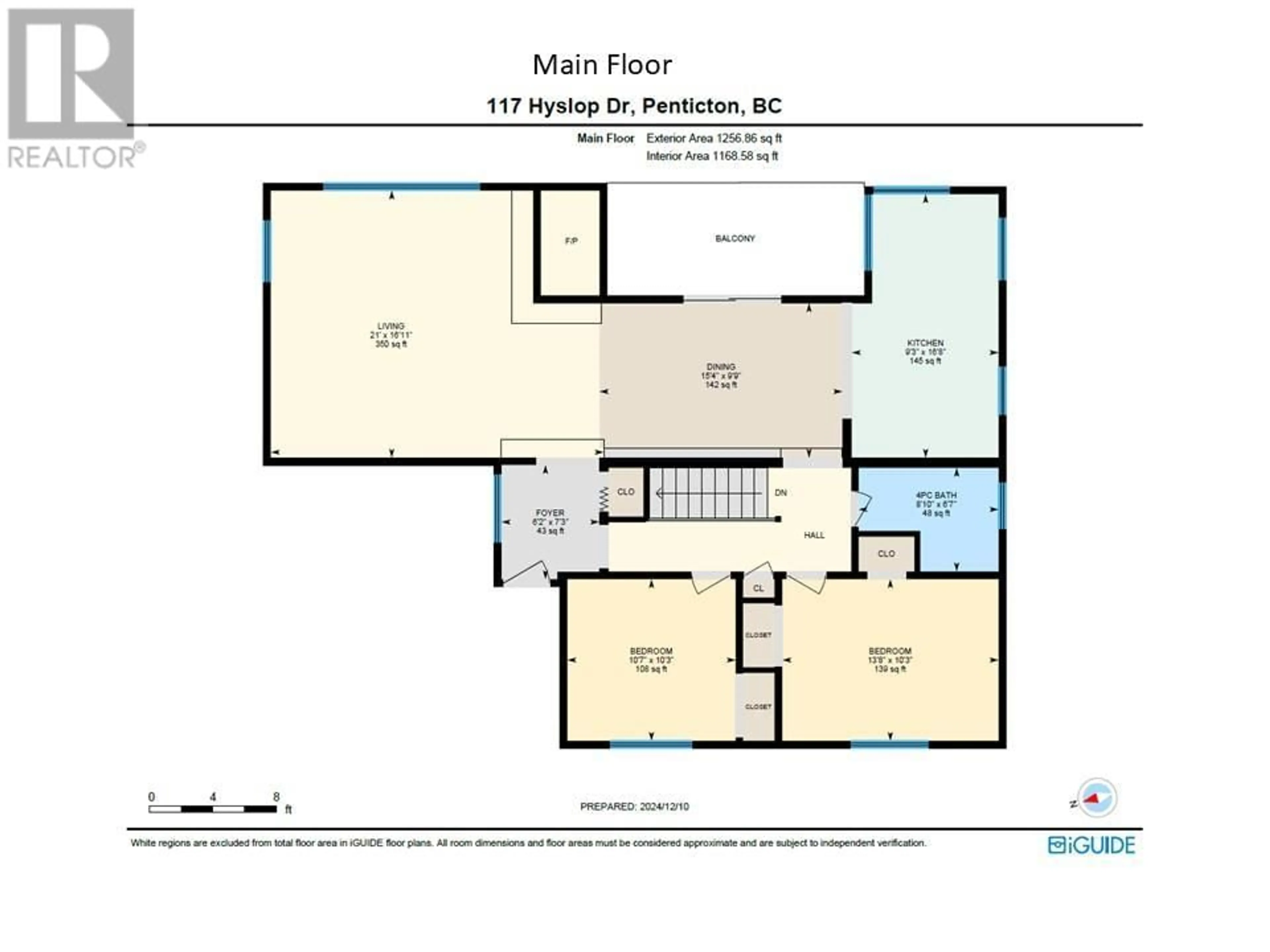 Floor plan for 117 Hyslop Drive, Penticton British Columbia V2A9A1