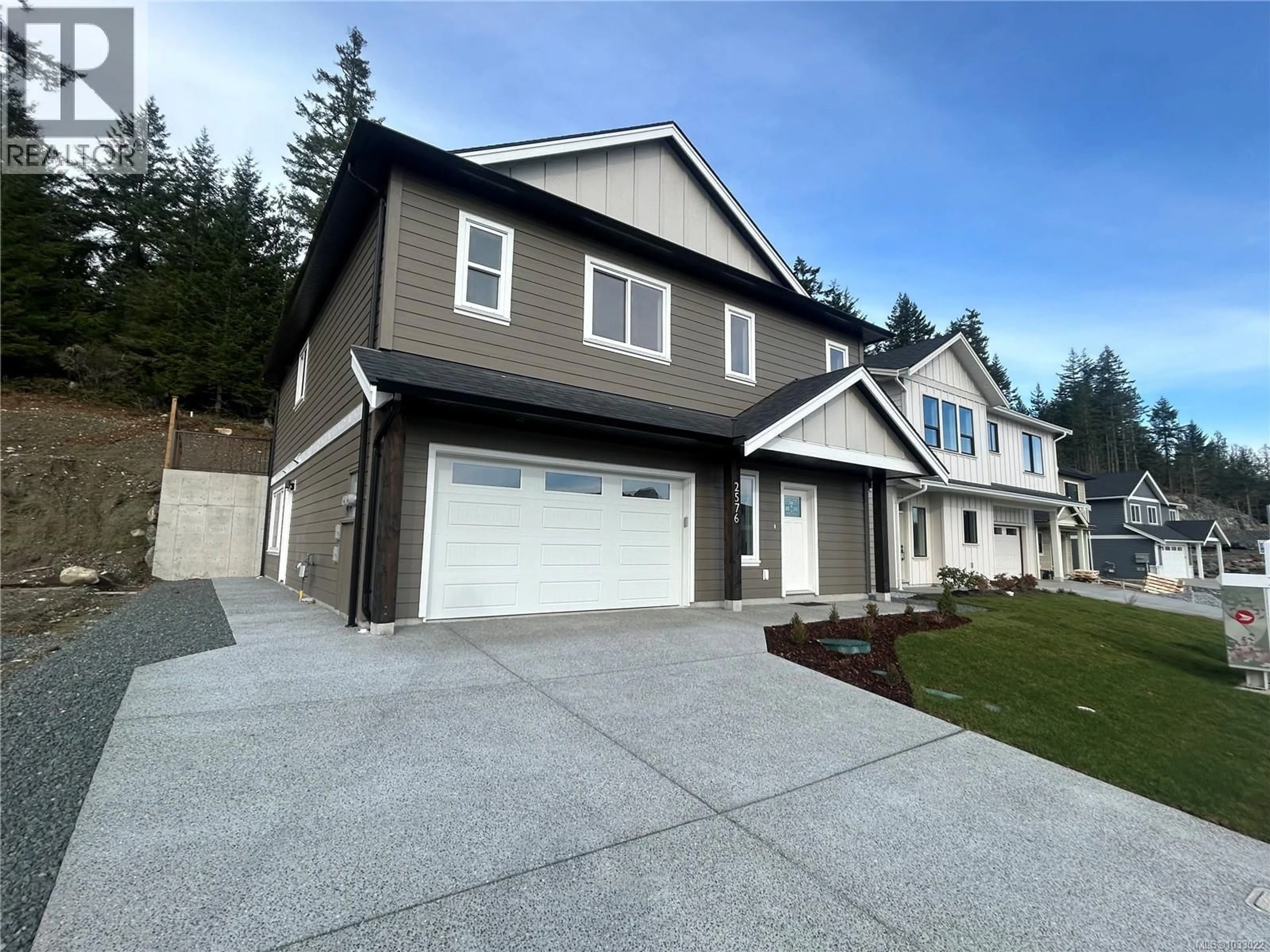 Home with vinyl exterior material, street for 2576 NICKSON WAY, Sooke British Columbia V9Z1P8