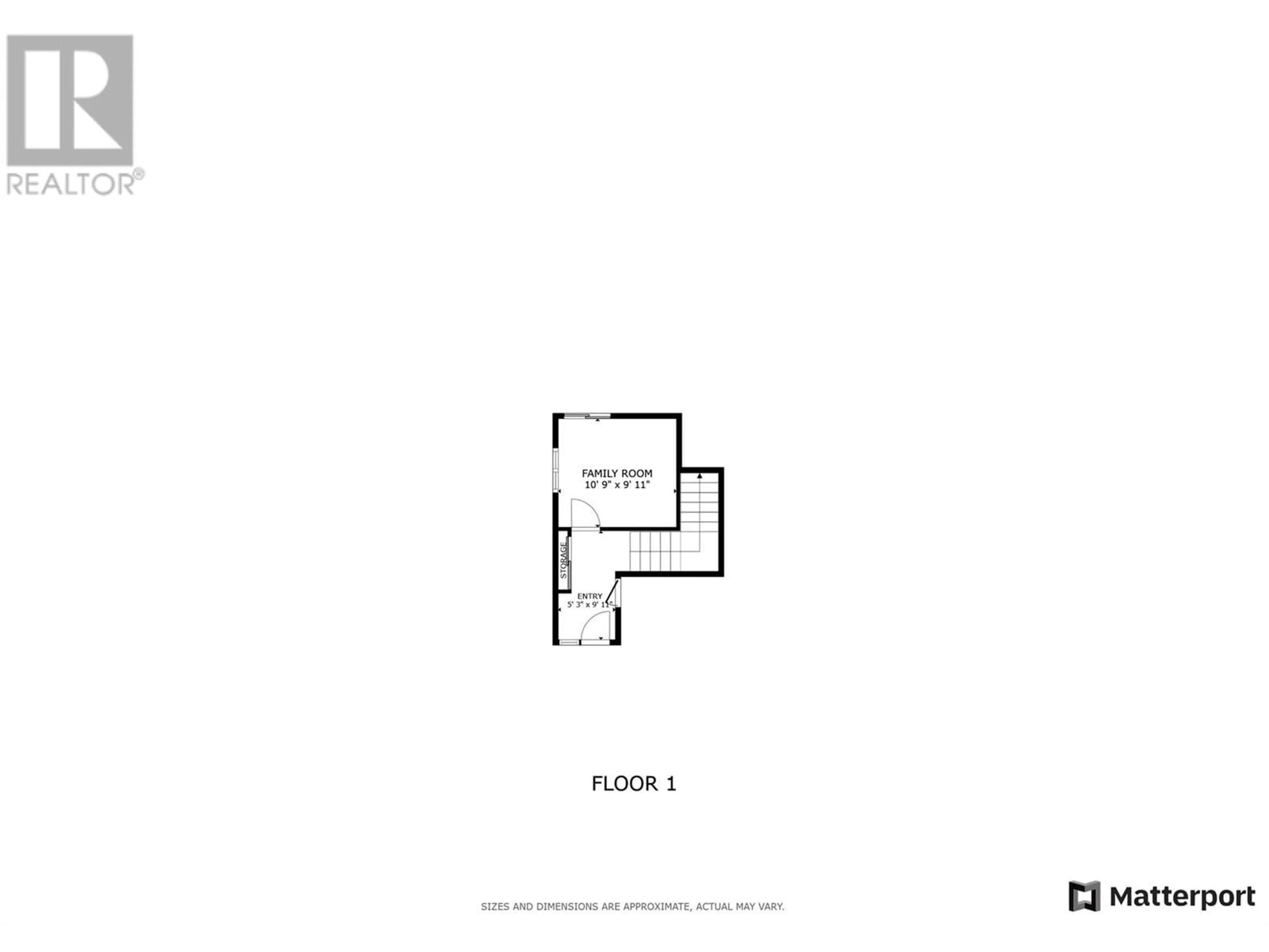 Floor plan for 1215 Hume Avenue, Kelowna British Columbia V1P1S3