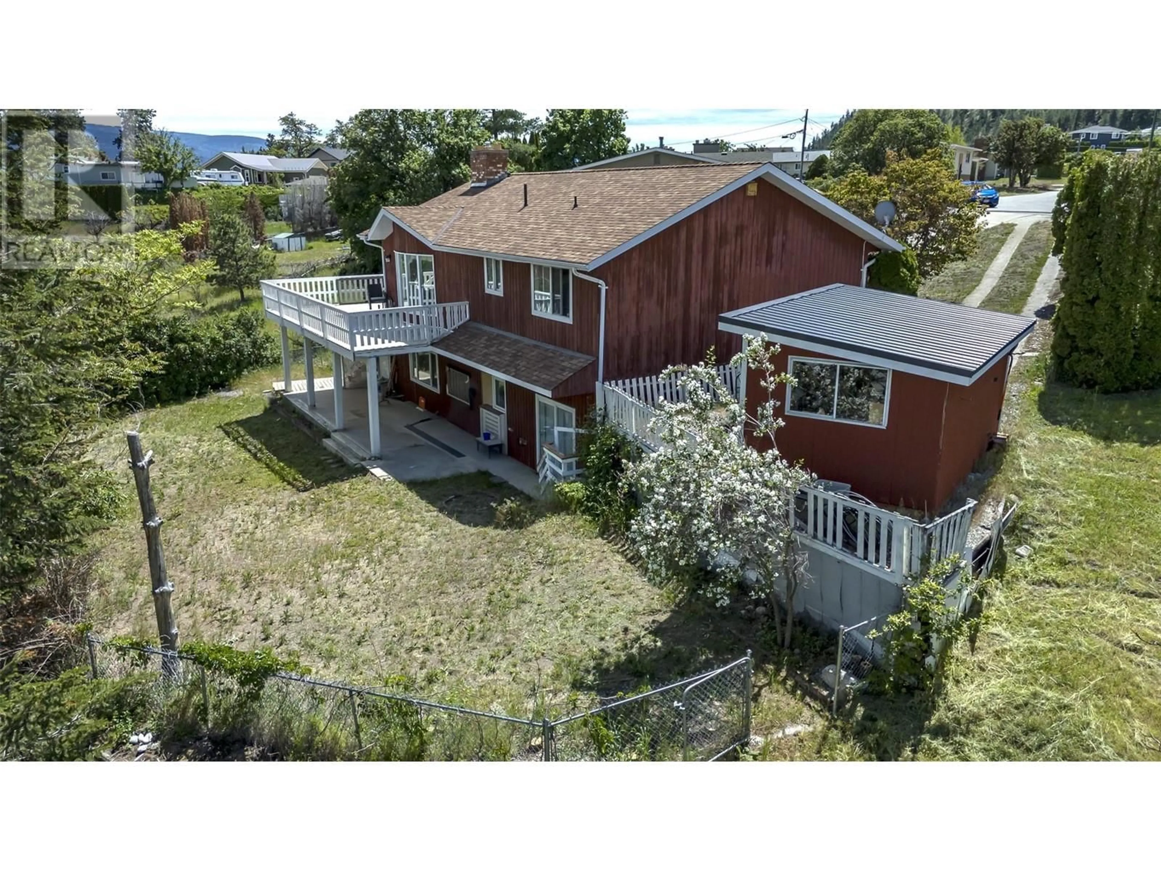 A pic from outside/outdoor area/front of a property/back of a property/a pic from drone, unknown for 12821 Schaeffer Crescent, Summerland British Columbia V0H1Z4