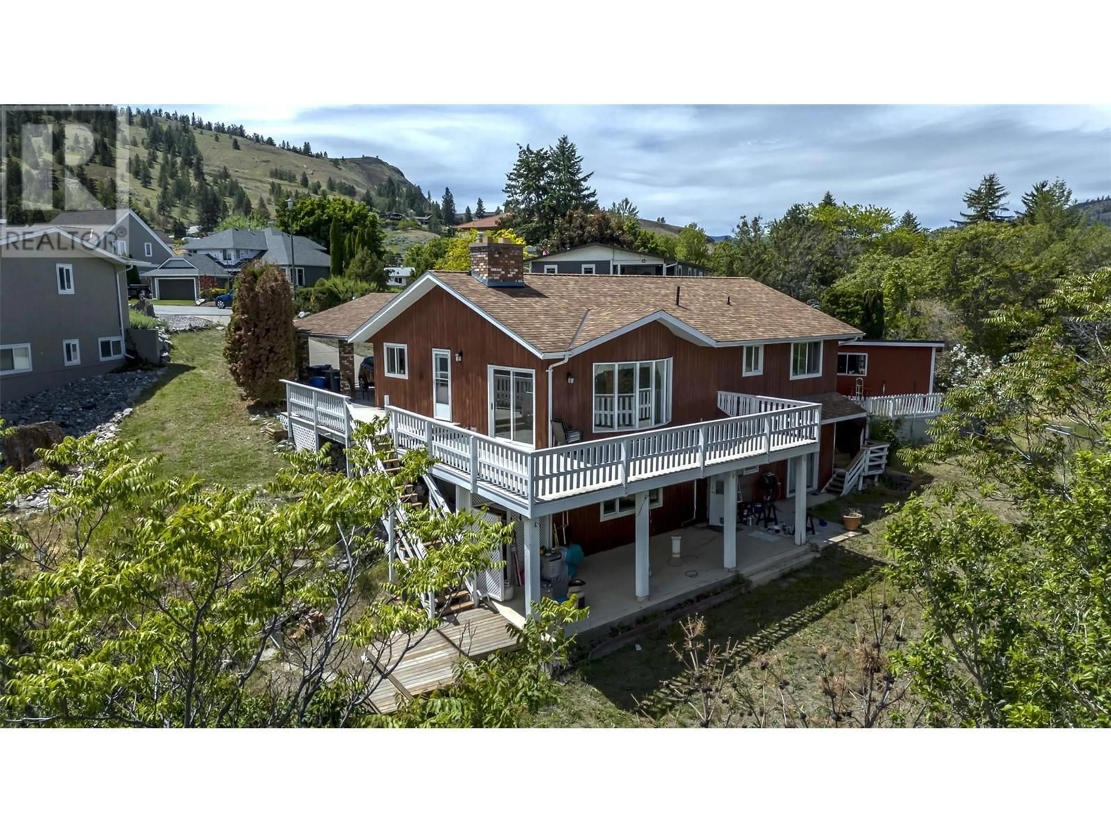 A pic from outside/outdoor area/front of a property/back of a property/a pic from drone, unknown for 12821 Schaeffer Crescent, Summerland British Columbia V0H1Z4