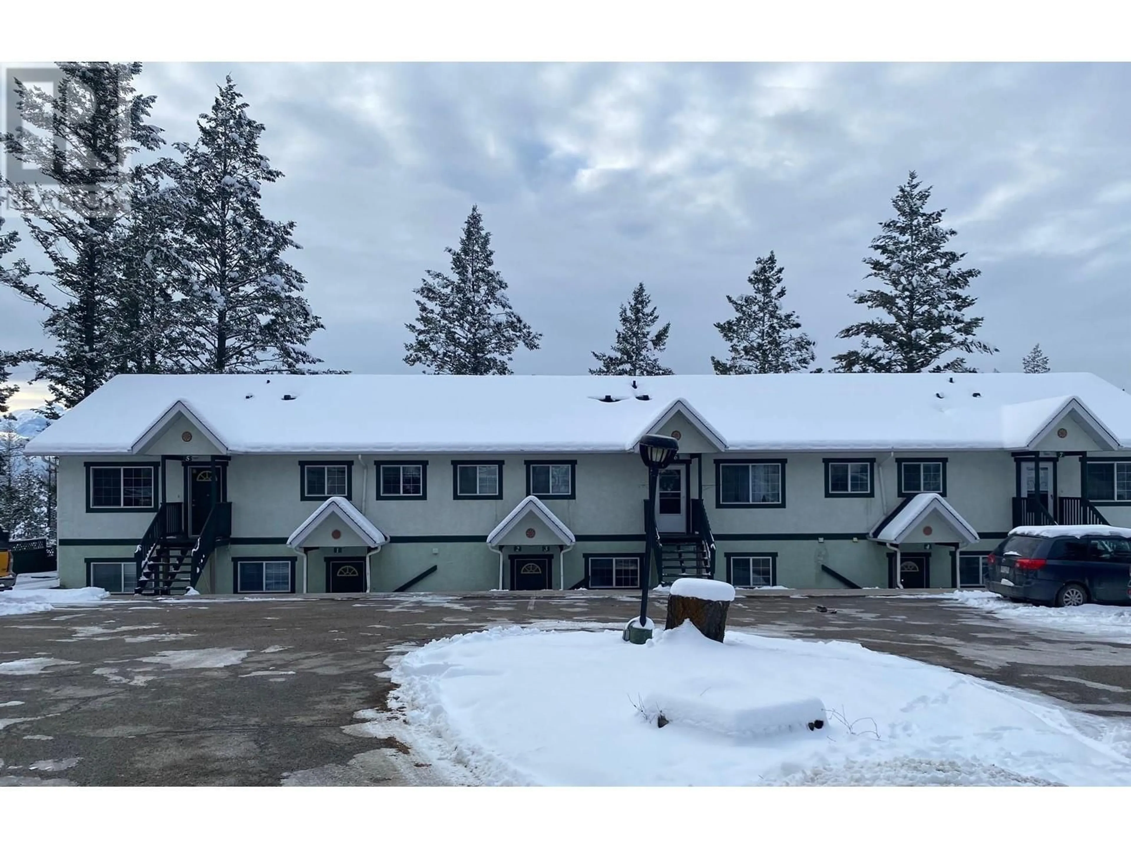 A pic from outside/outdoor area/front of a property/back of a property/a pic from drone, mountain view for 7369 Prospector Avenue Unit# 3, Radium Hot Springs British Columbia V0A1M0