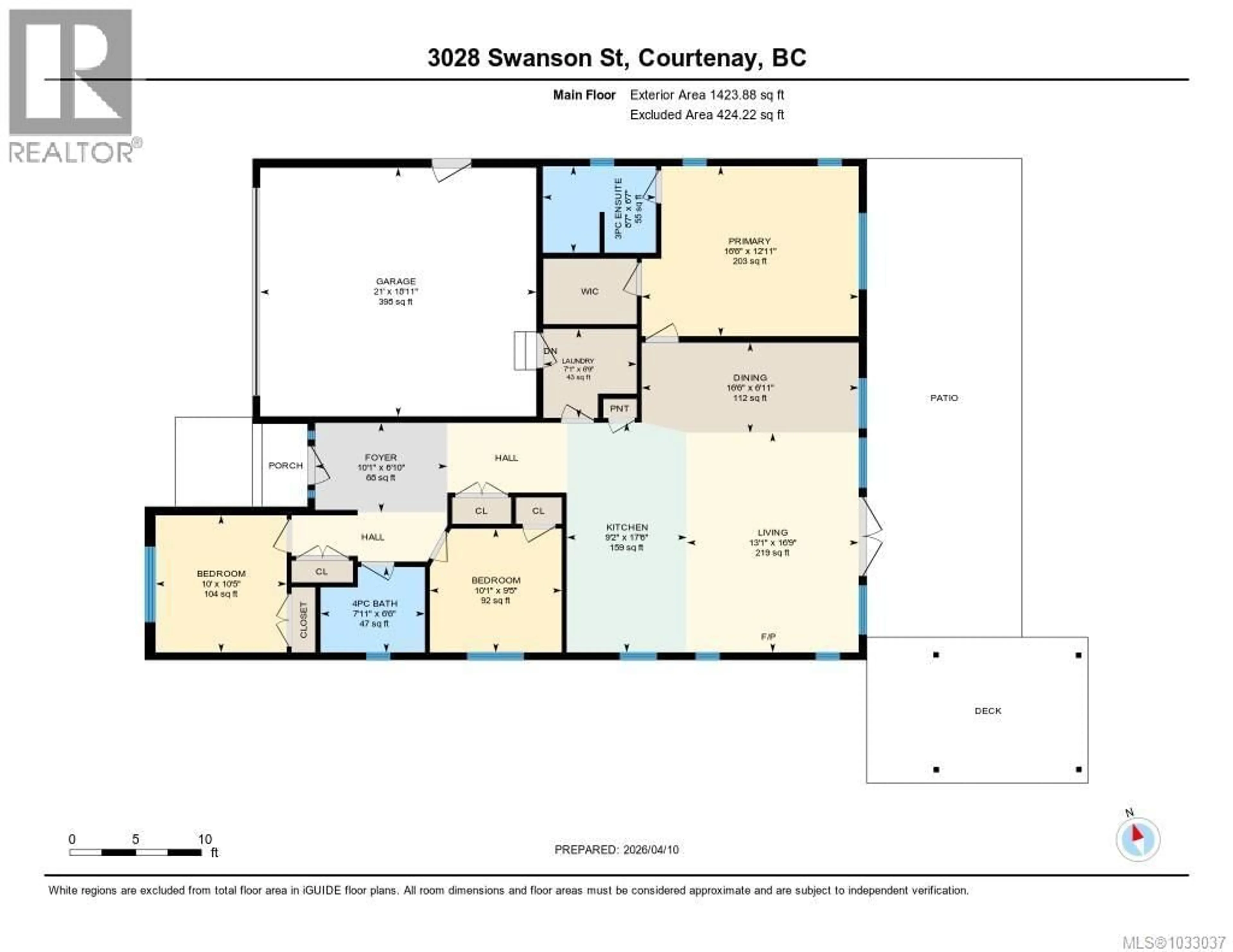 Floor plan for 3028 SWANSON STREET, Courtenay British Columbia V9N0C9