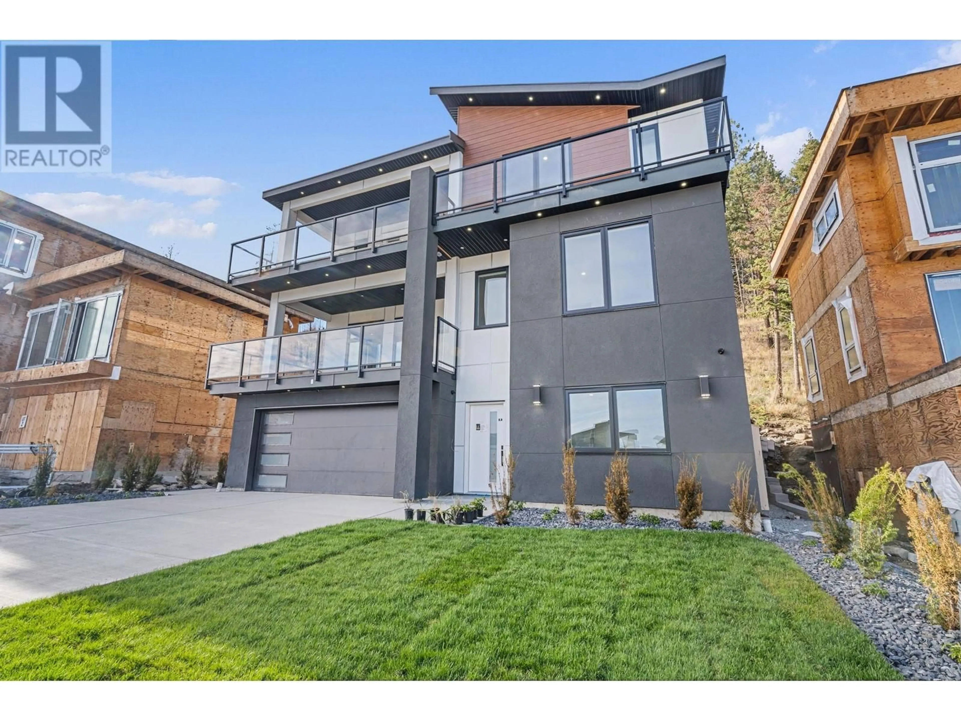 Home with brick exterior material, street for 3738 Astoria Drive, West Kelowna British Columbia V4T0B1