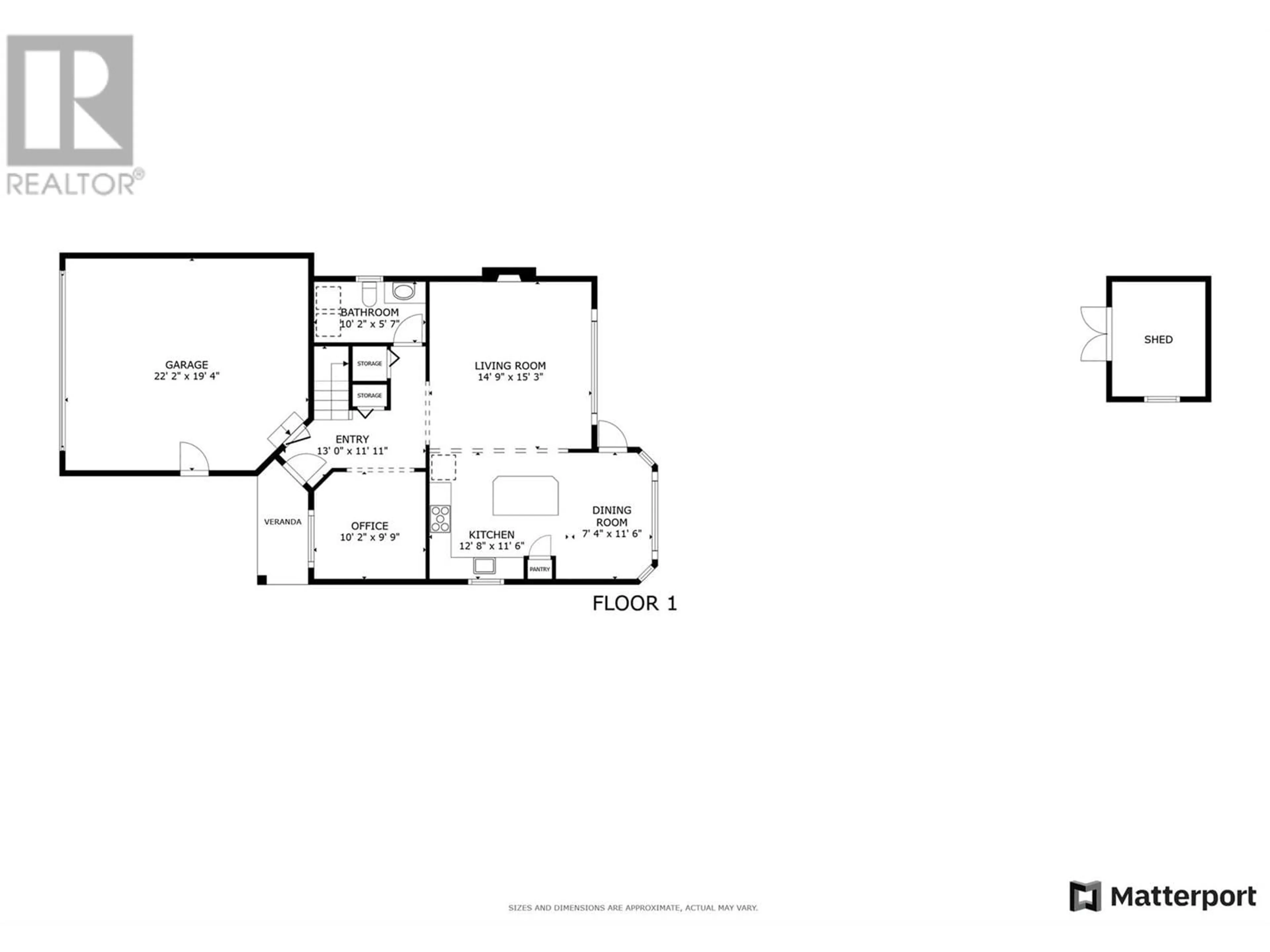 Floor plan for 2096 Rosefield Drive, West Kelowna British Columbia V1Z3Y8