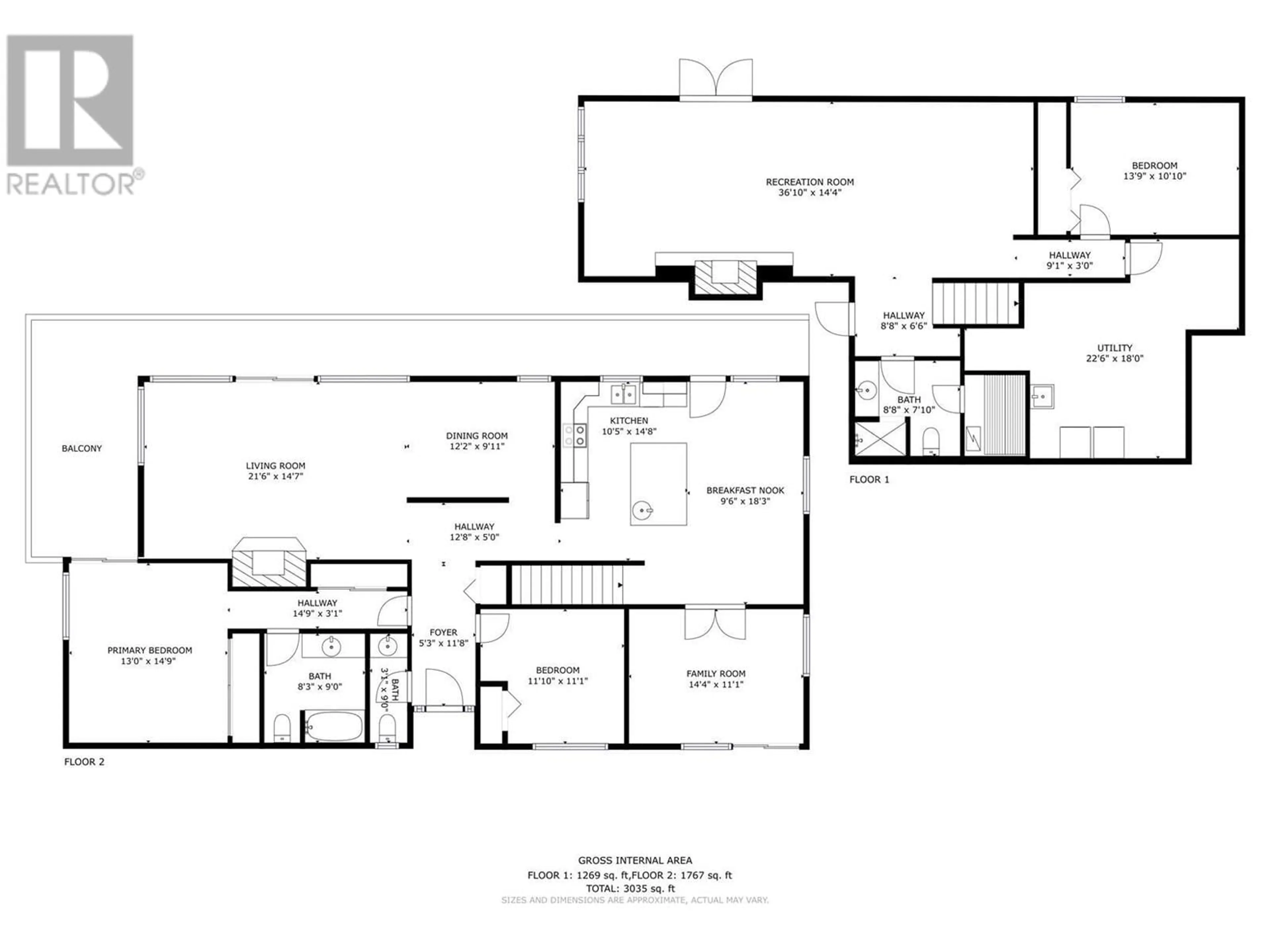 Floor plan for 2931 Thacker Drive, West Kelowna British Columbia V1Z1X1