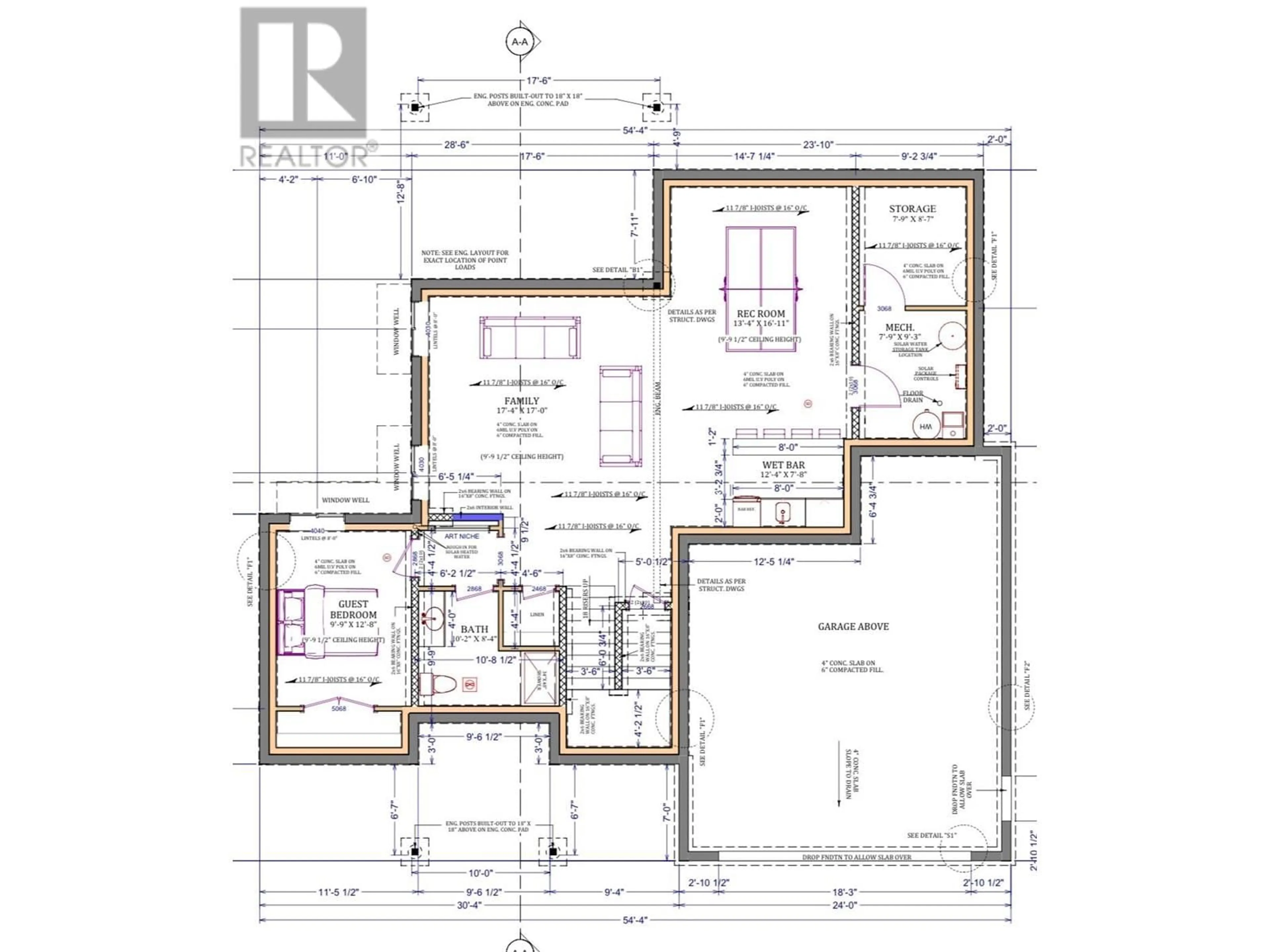 Floor plan for 1373 Sladen Crescent, Kelowna British Columbia V1V2Y1