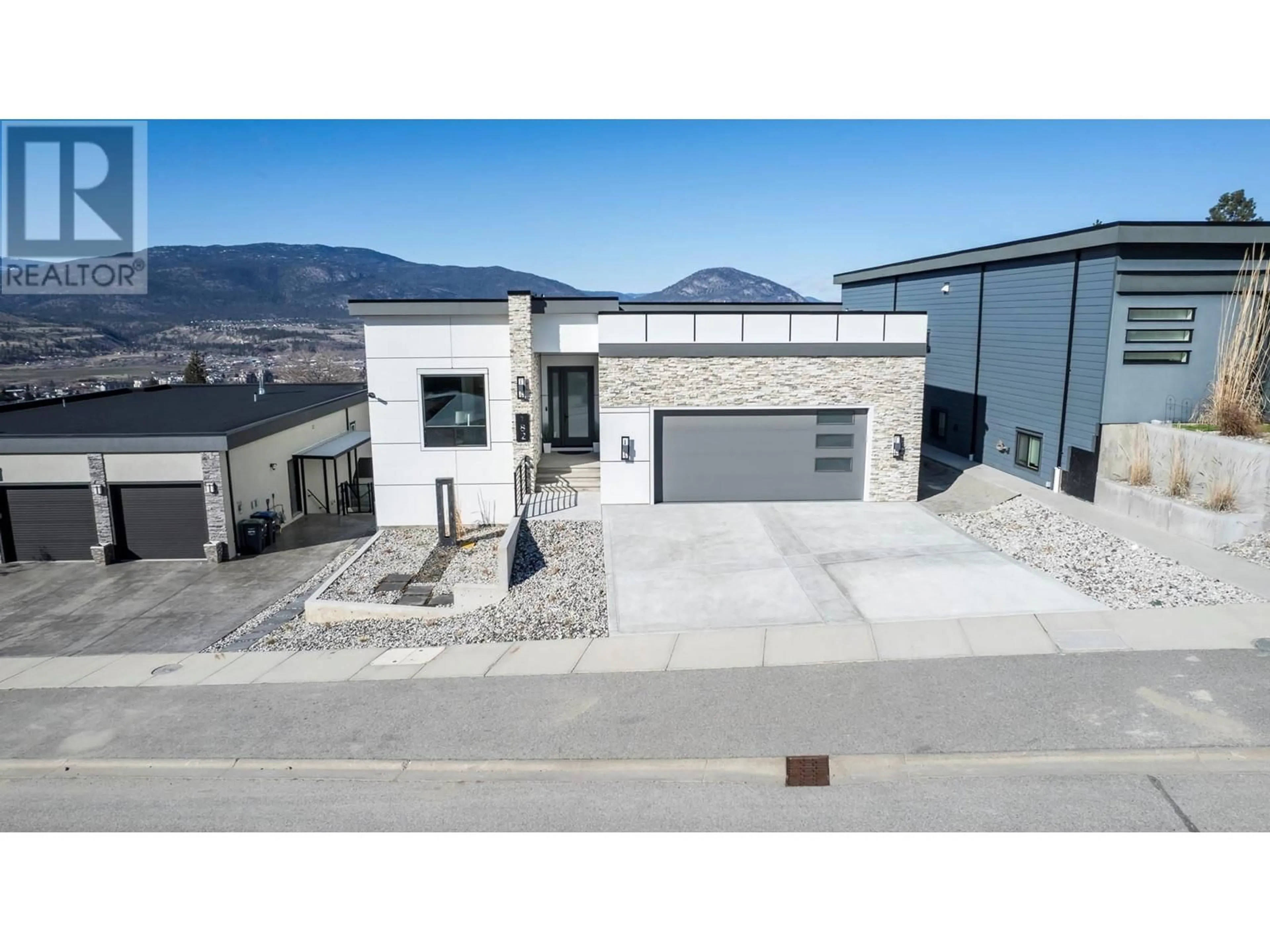 A pic from outside/outdoor area/front of a property/back of a property/a pic from drone, mountain view for 182 AVERY Place, Penticton British Columbia V2A0B4