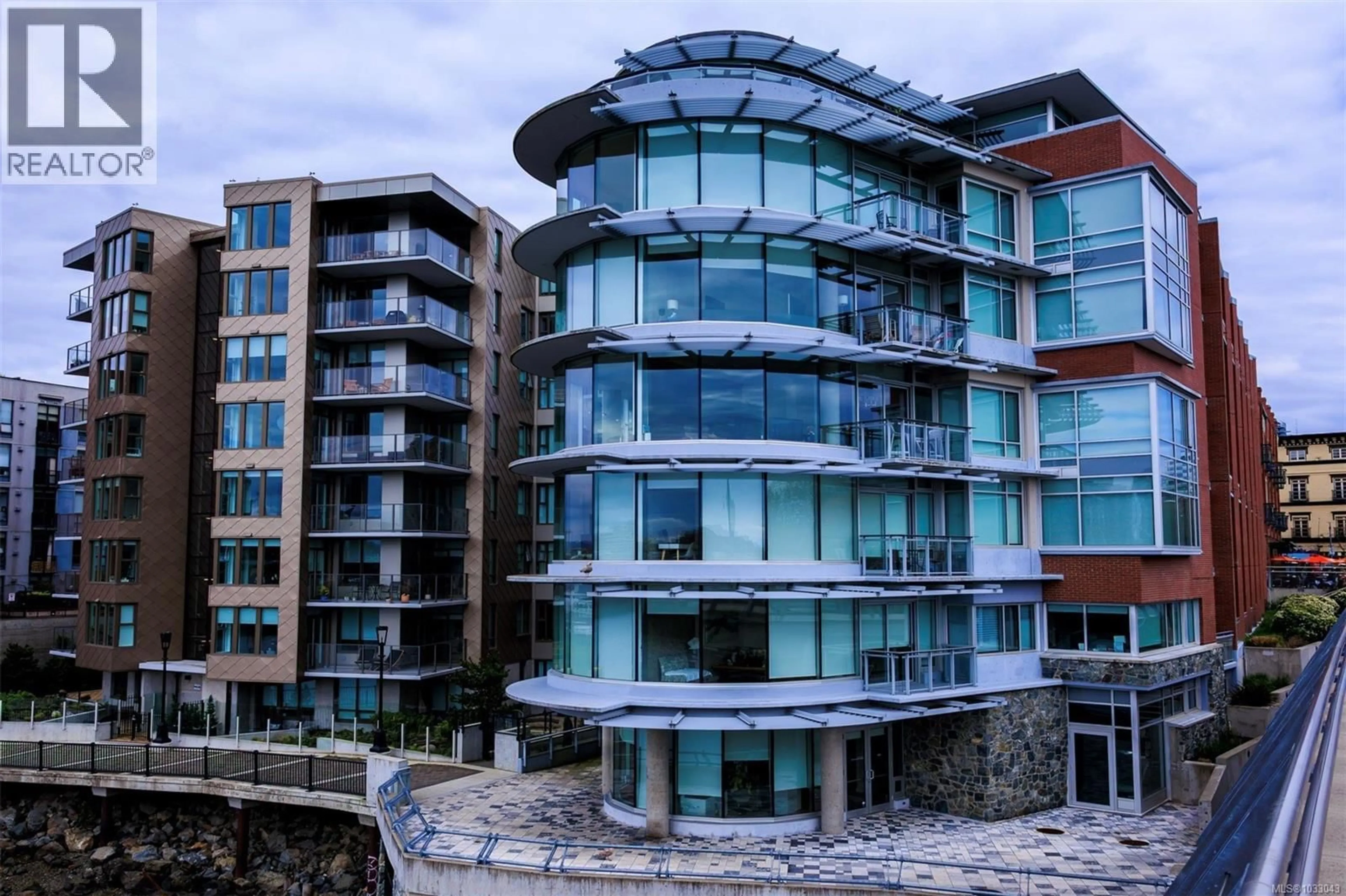 A pic from outside/outdoor area/front of a property/back of a property/a pic from drone, building for 312B - 456 PANDORA AVENUE, Victoria British Columbia V8W0E3