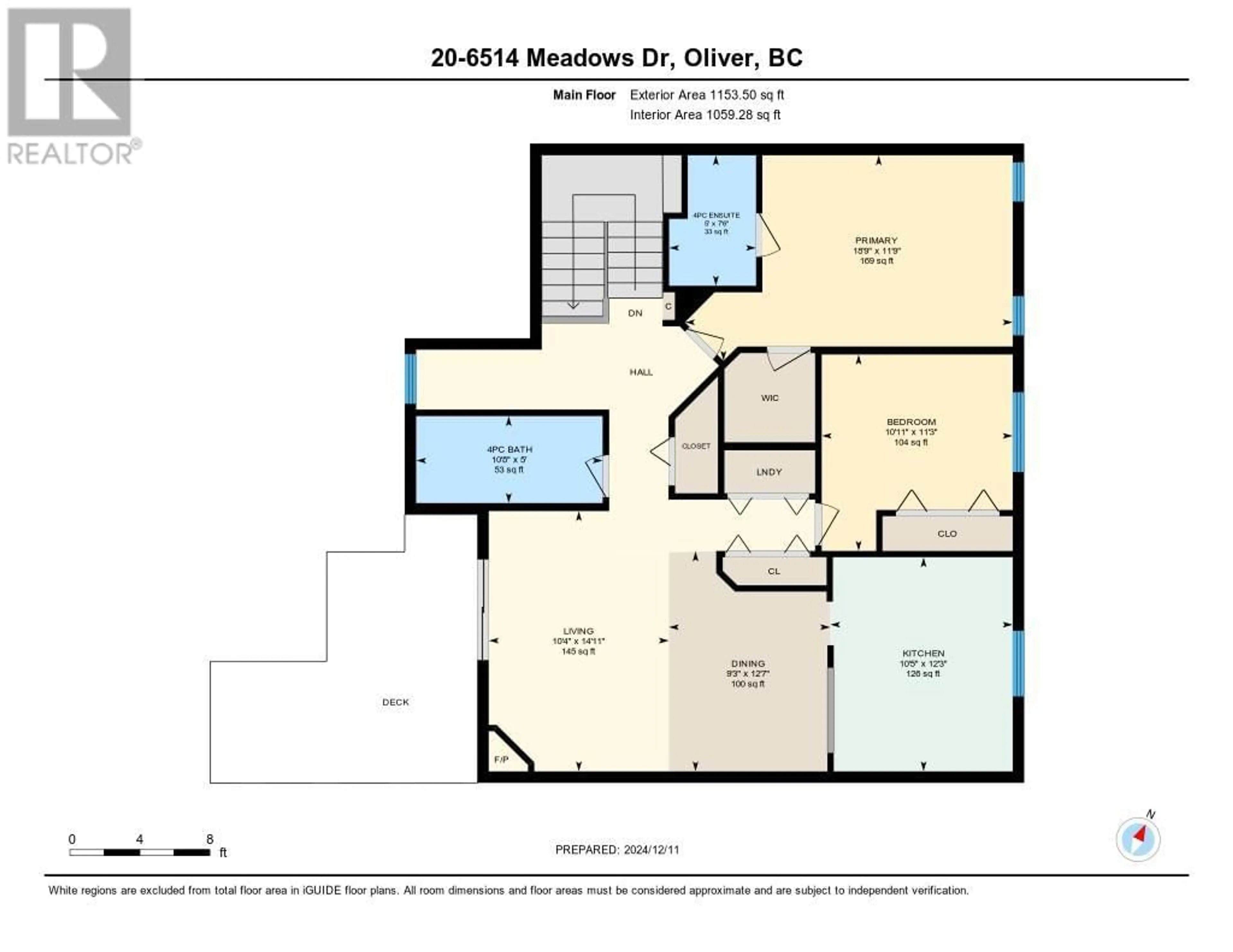 Floor plan for 6514 Meadows Drive Unit# 20, Oliver British Columbia V0H1T3