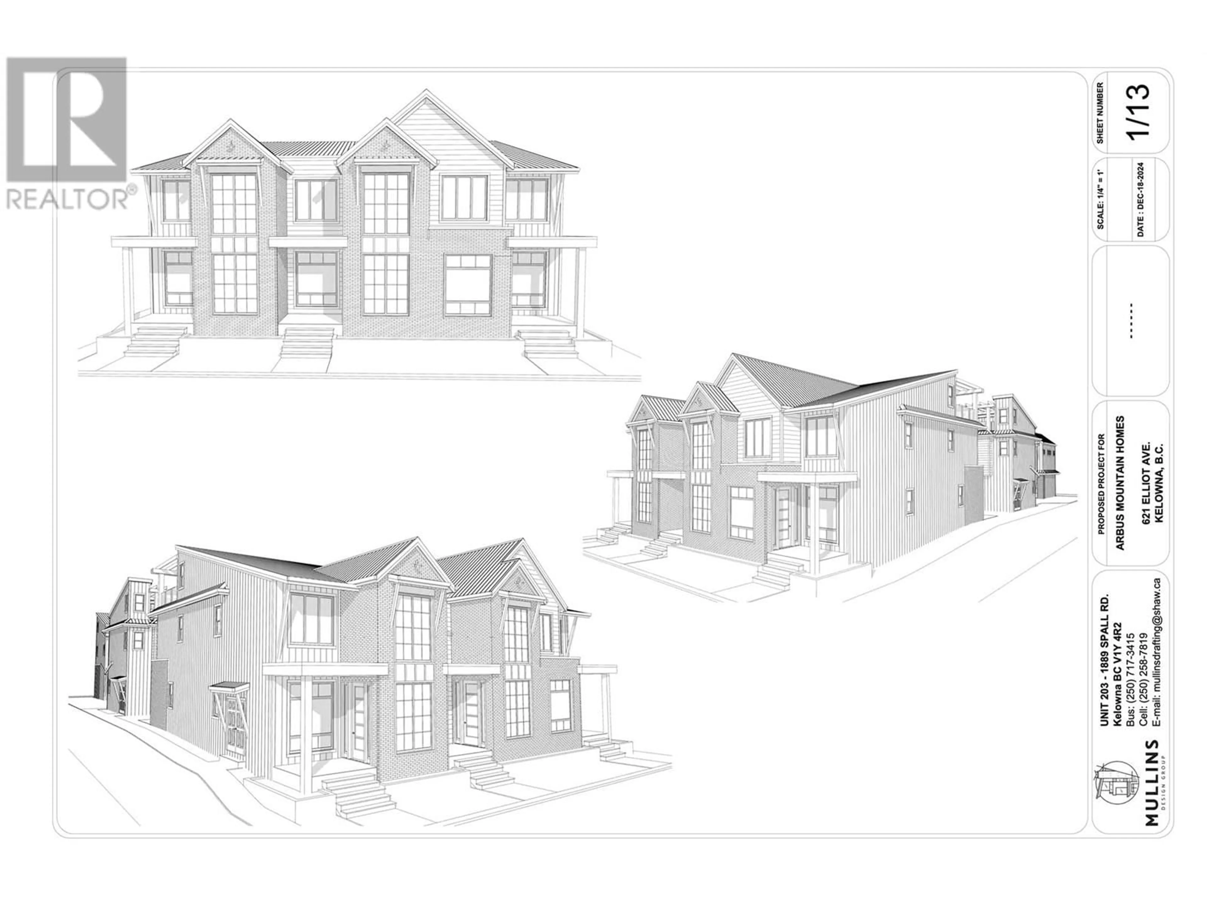Floor plan for 621 ELLIOT AVENUE, Kelowna British Columbia V1Y5S9
