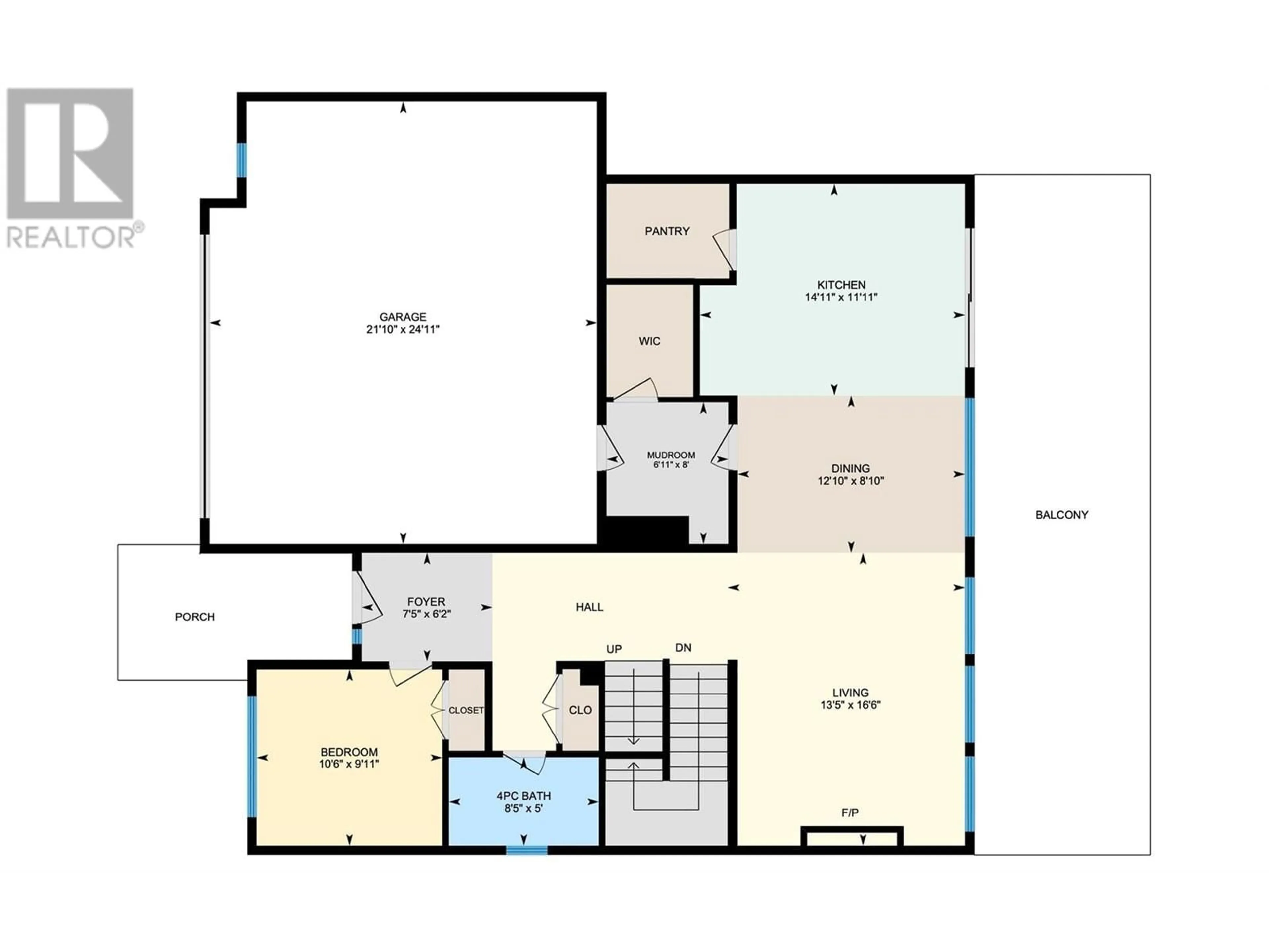 Floor plan for 789 Carleton Street, Kelowna British Columbia V1V0A8