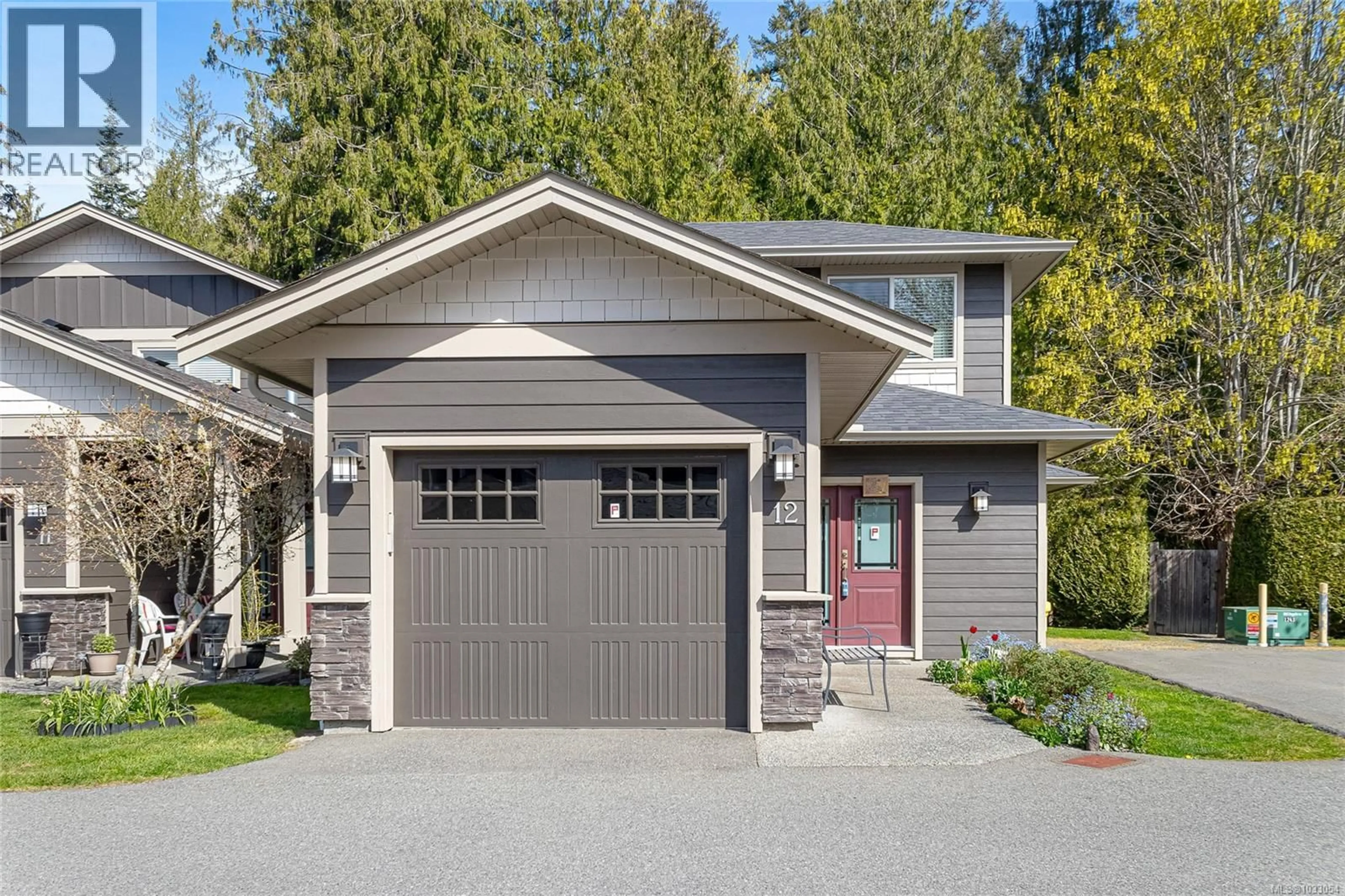 Home with vinyl exterior material, street for 12 - 6345 ARDEA PLACE, Duncan British Columbia V9L0E2
